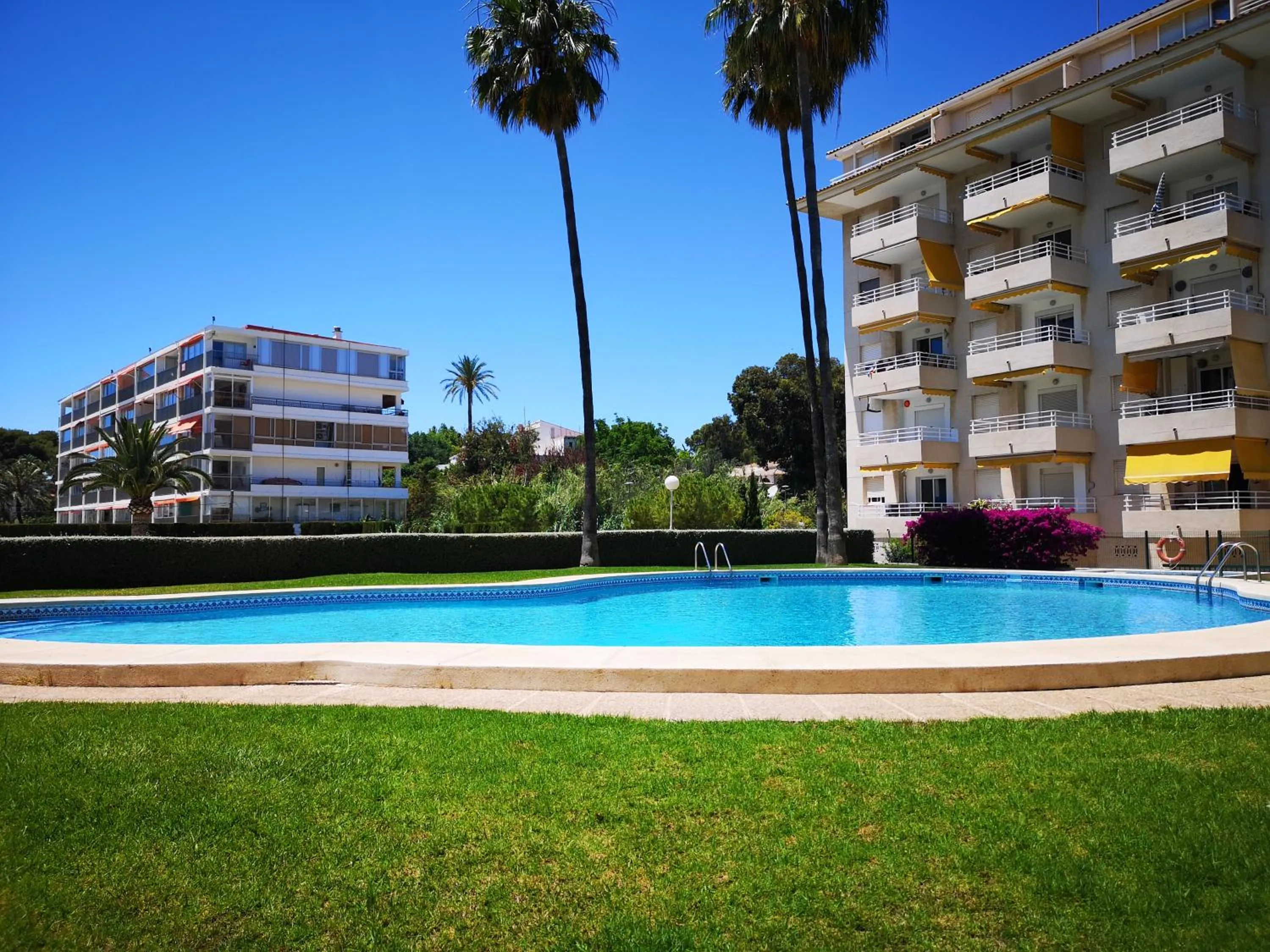 Property building in Acogedor apartamento frente al mar con piscina