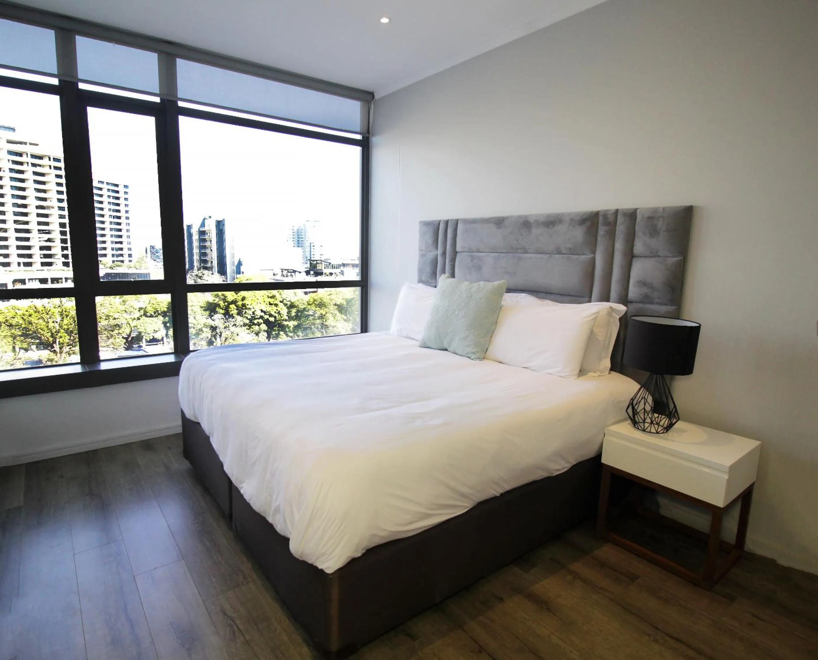 Bedroom, Bed in Sandton Smart Apartment Ten