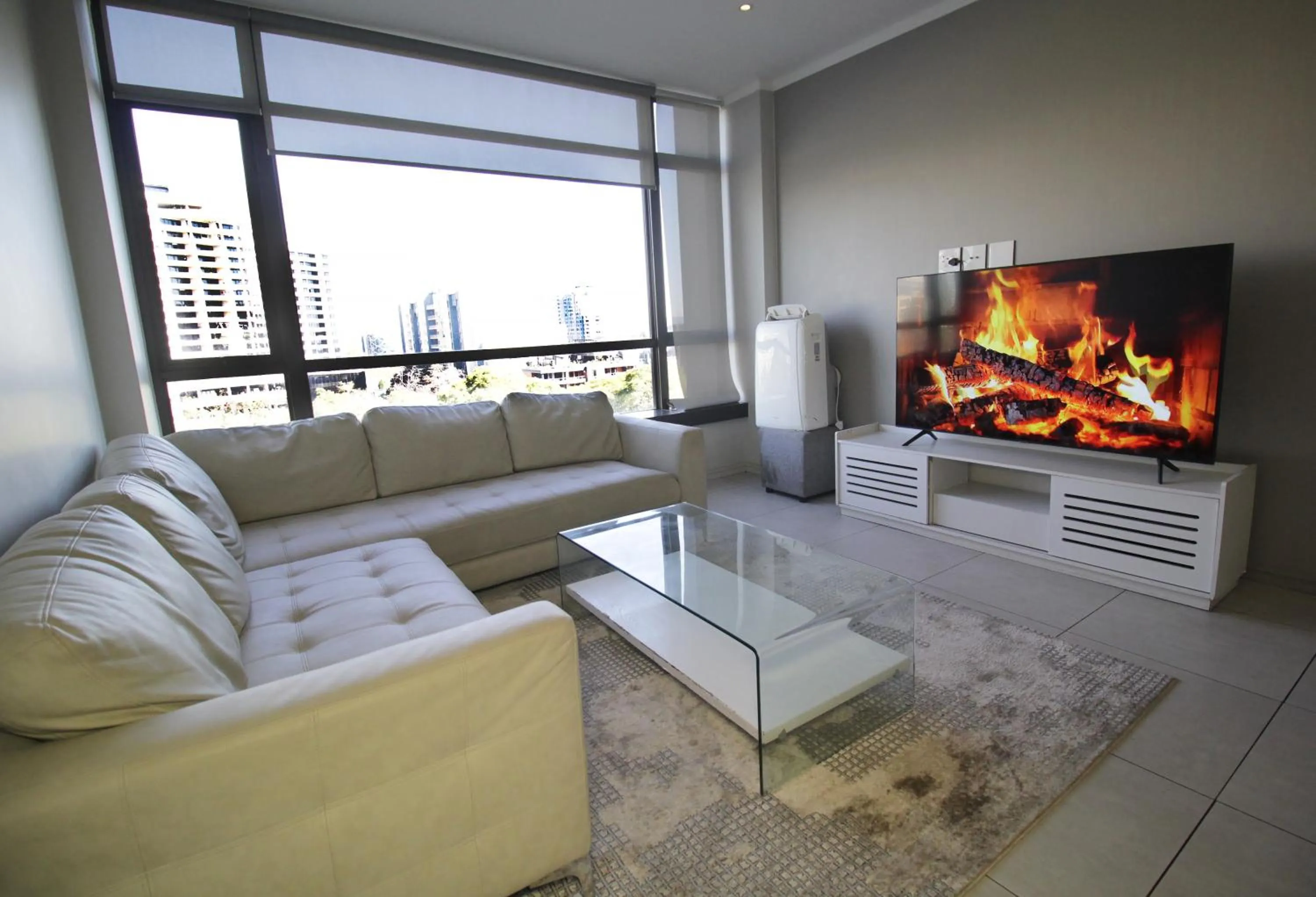 Seating area in Sandton Smart Apartment Ten