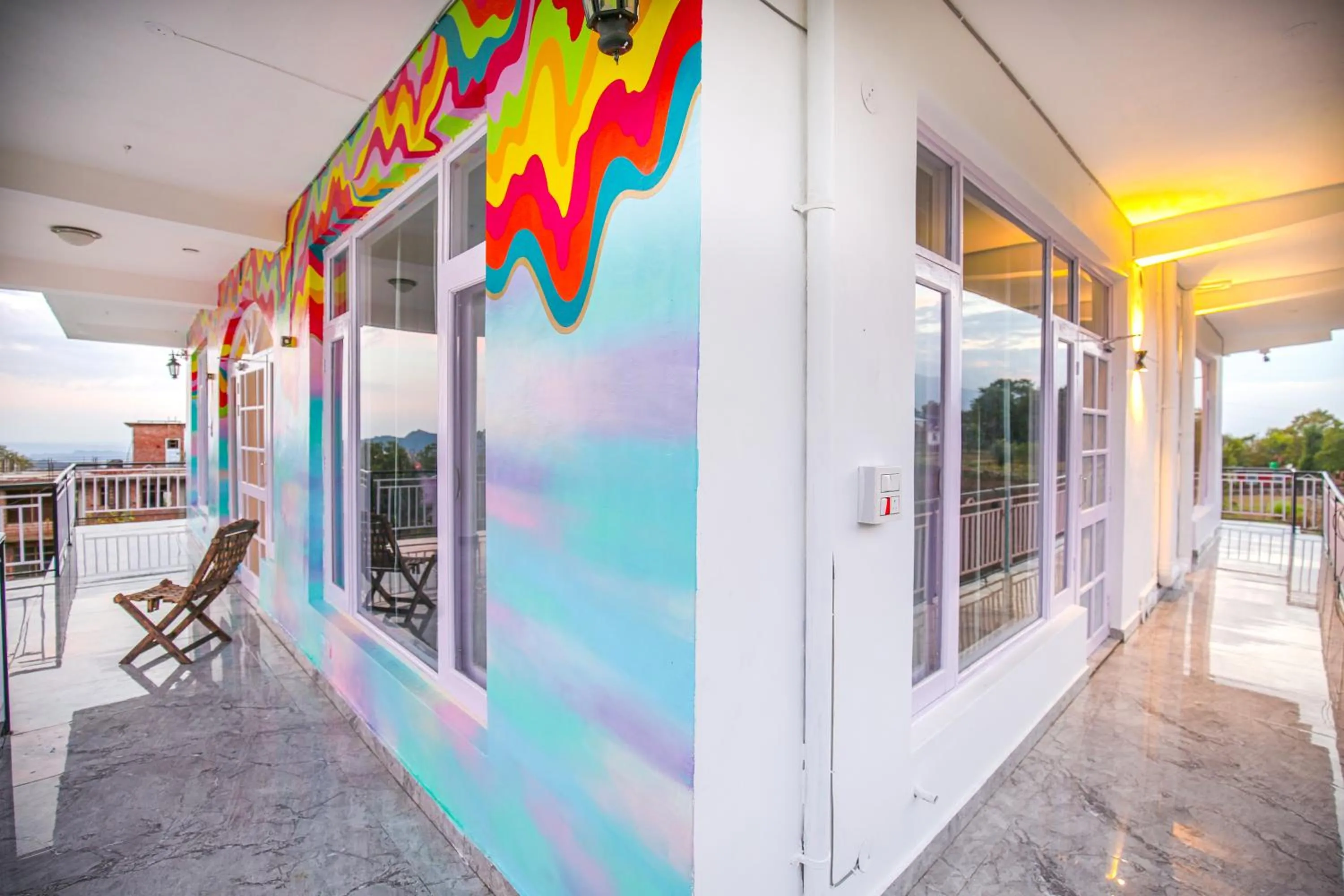 Patio in The Bunksters Bir