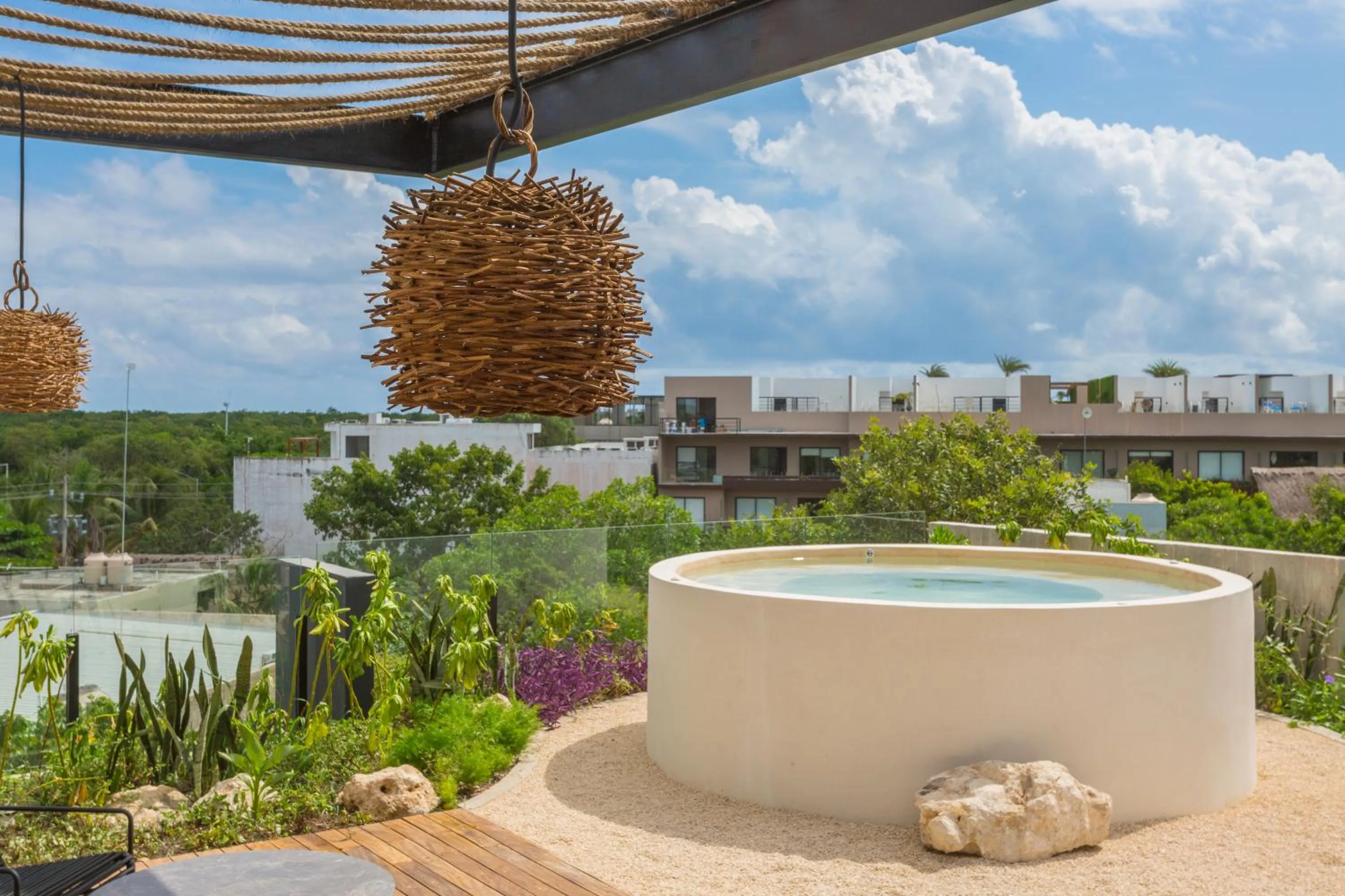 Hot Tub in IIK Tulum Luxury Condo by Spot Rentals