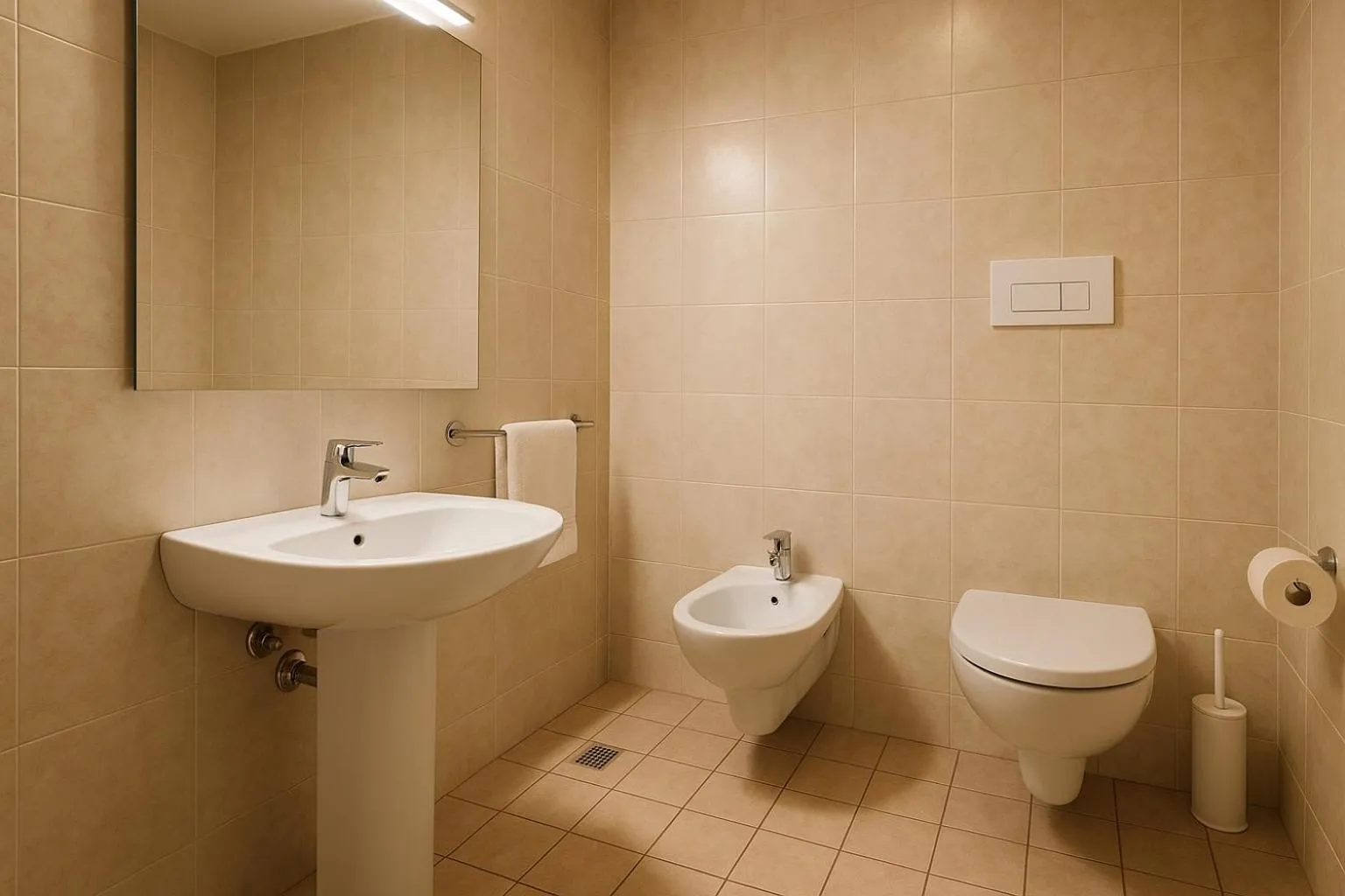 Toilet in Airone Hotel