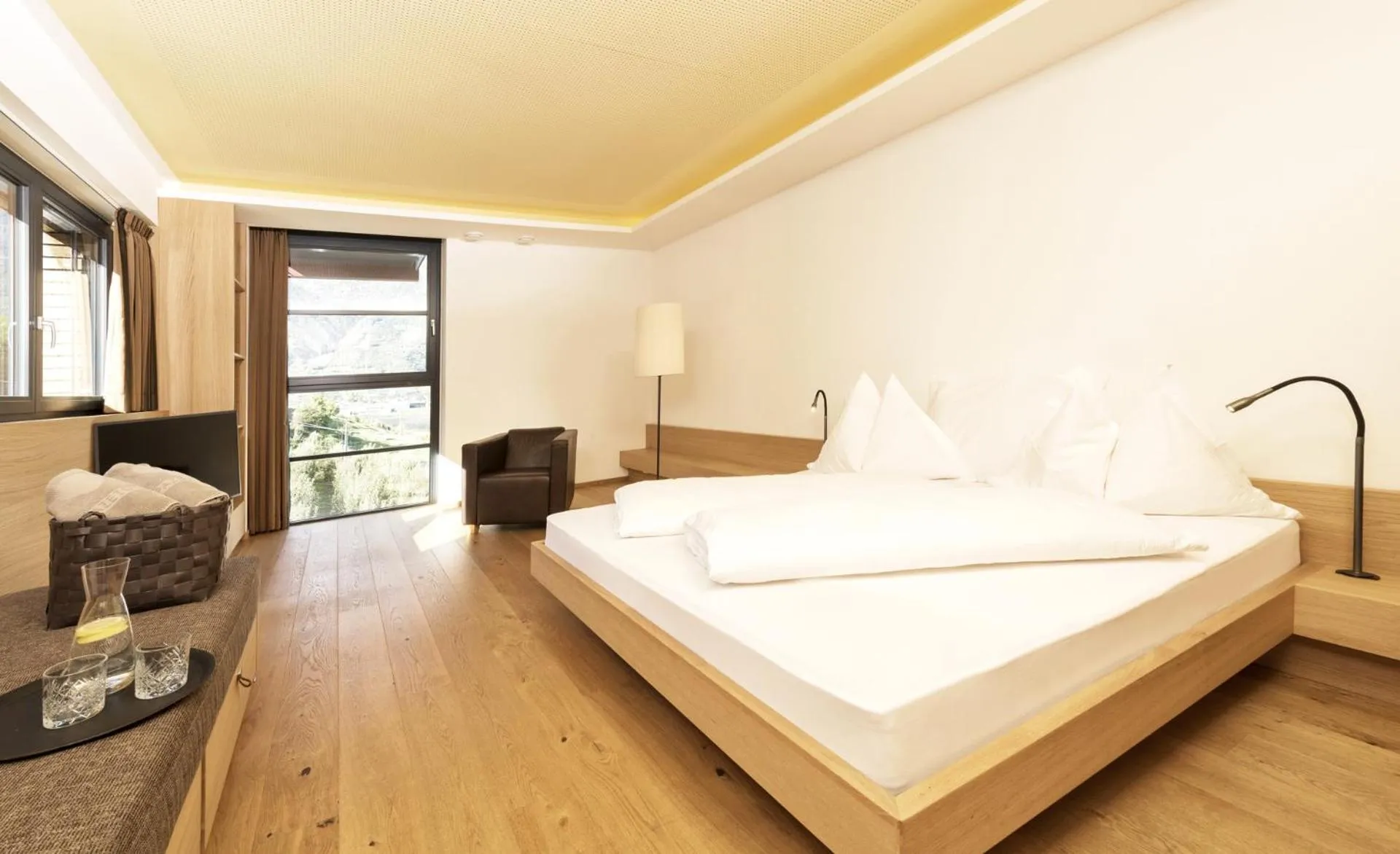 Garden, Bed in Bio & Wellnesshotel Pazeider - Healing Garden above Meran