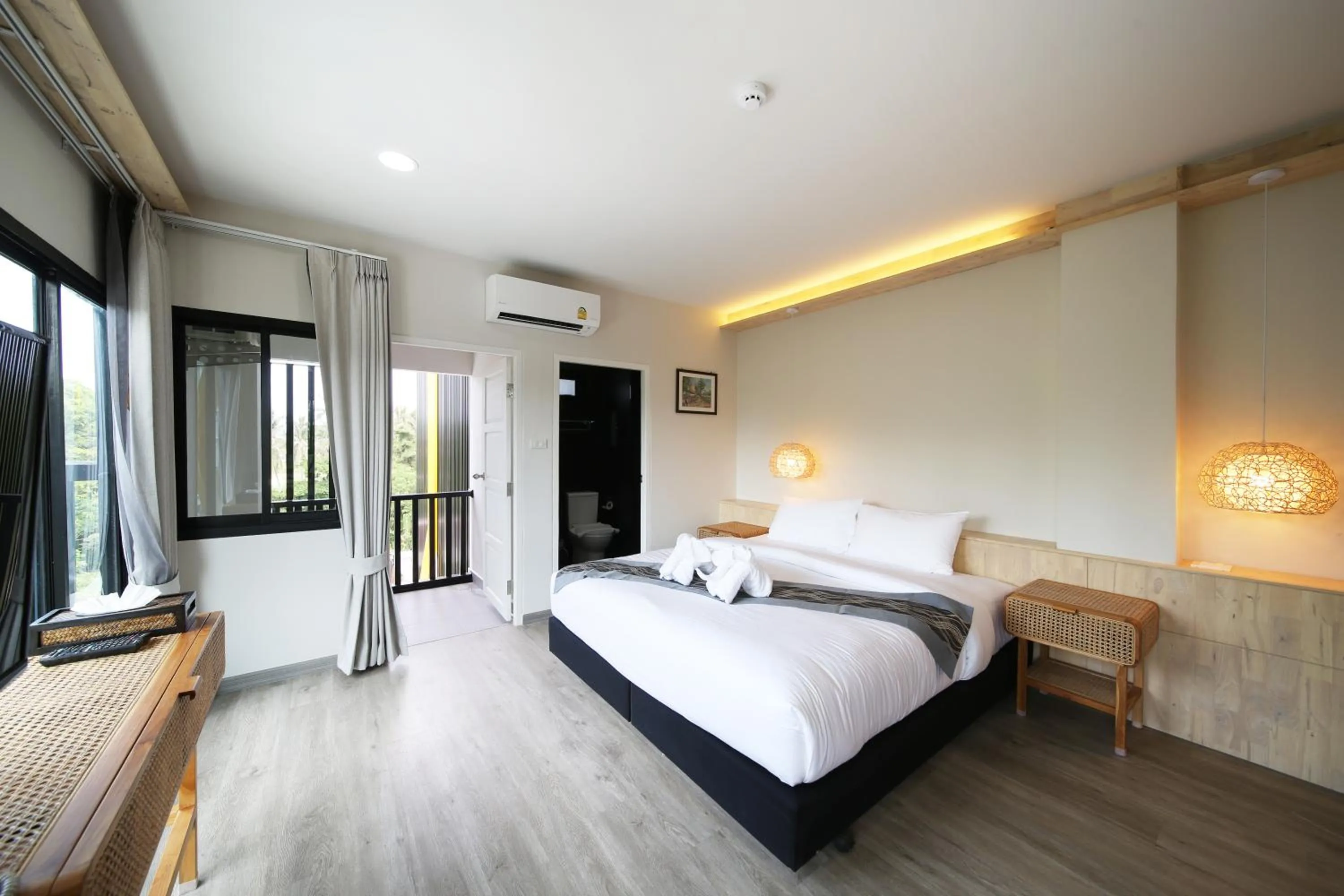 Bed in The Wood Pattani Hotel