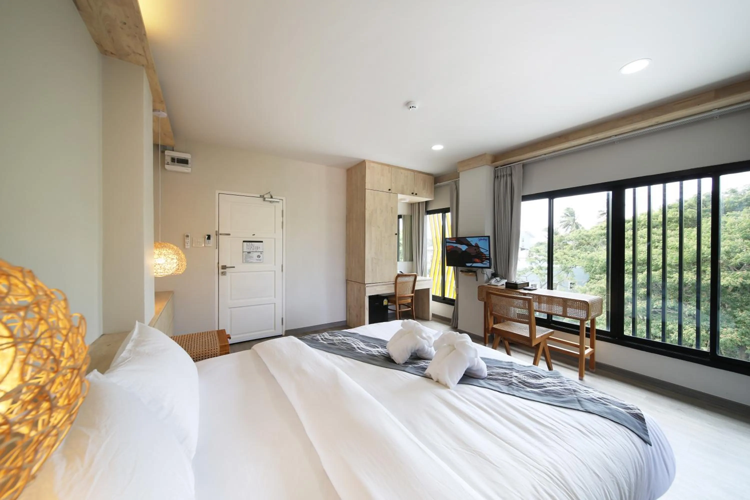 Bed in The Wood Pattani Hotel