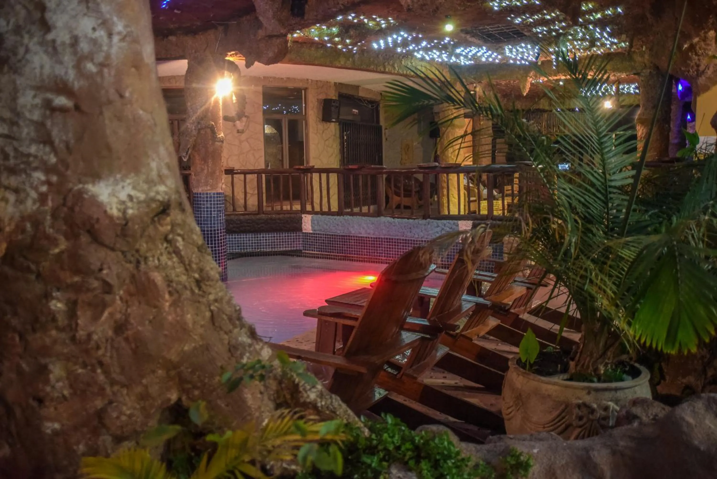 Pool view in African Home Hotel