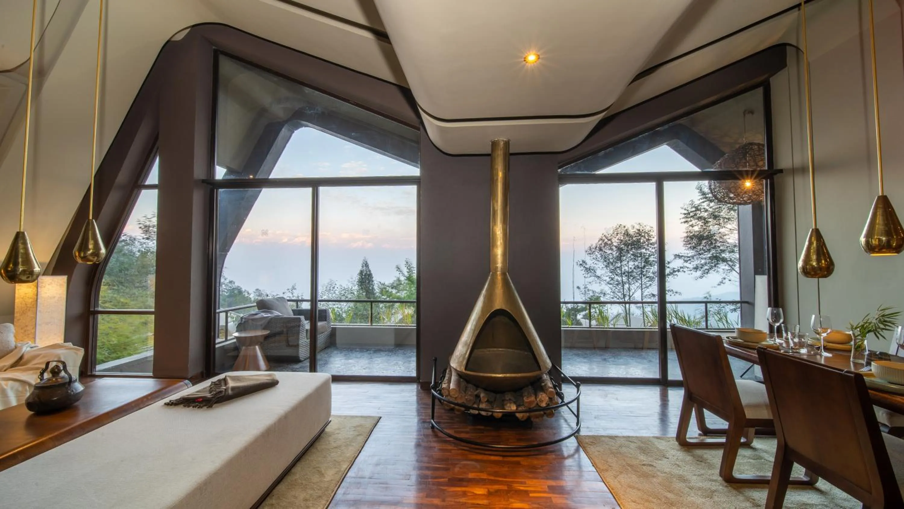 Living room in Kavya Himalayas