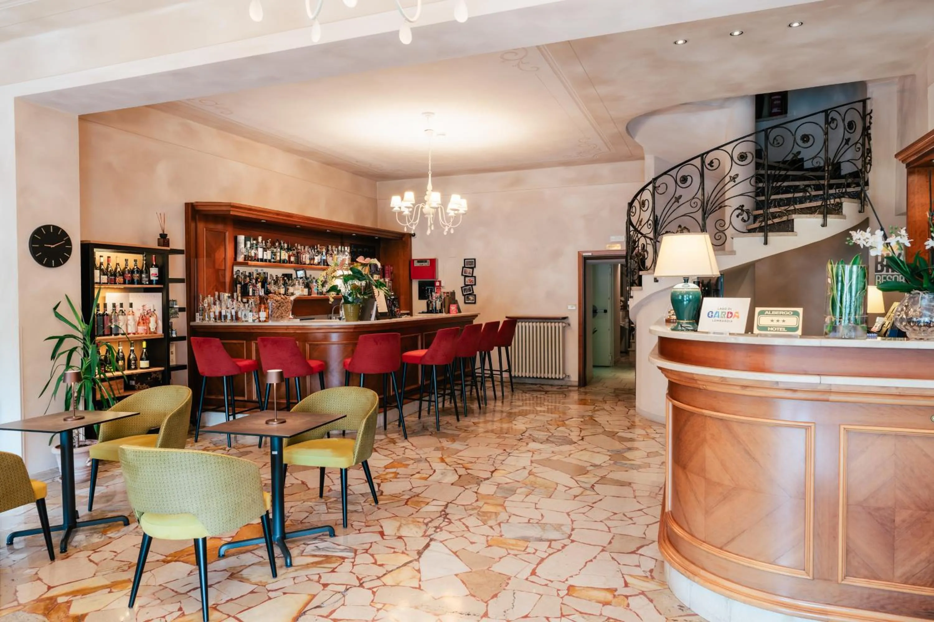 Lobby or reception in Hotel Eden Salò