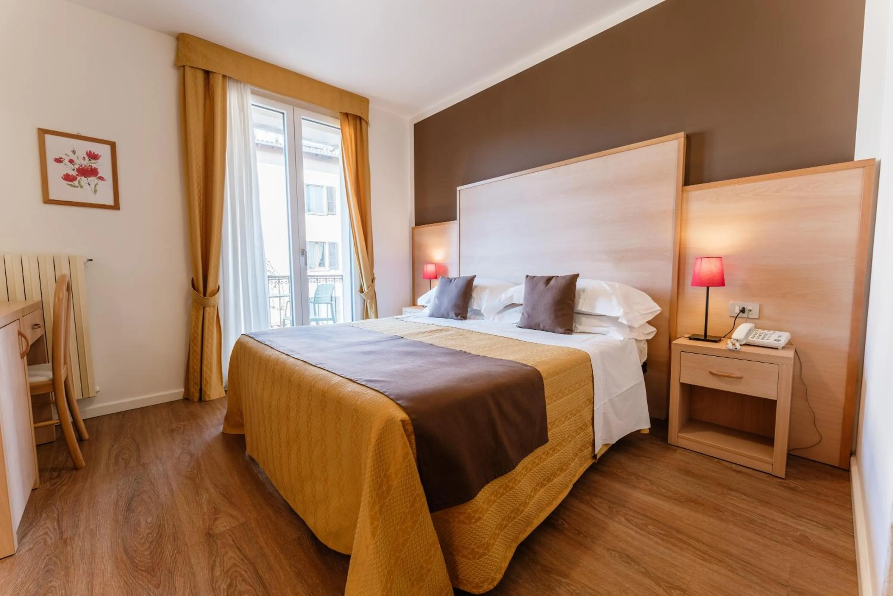 Bed in Hotel Eden Salò