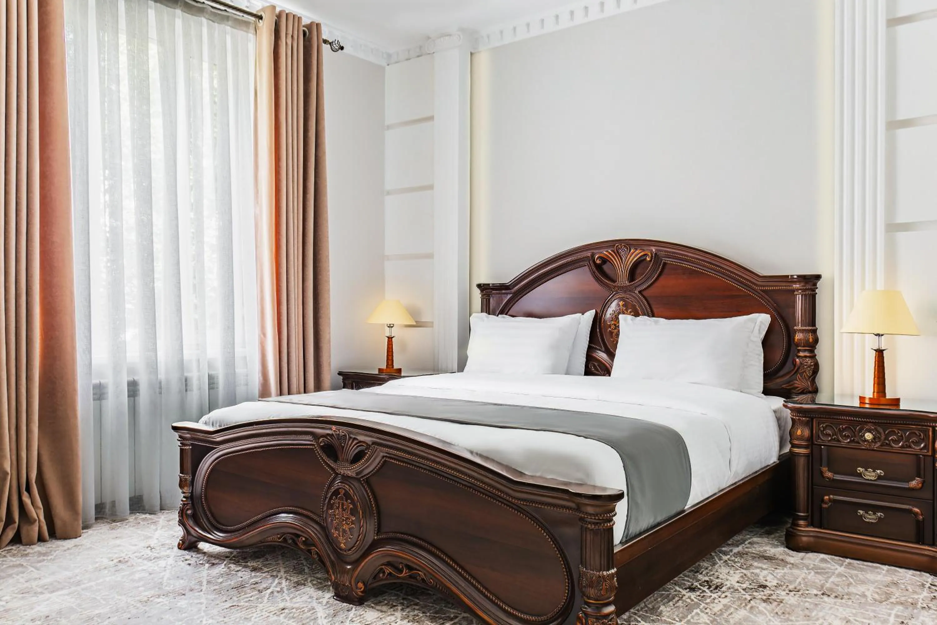 Bed in Grand Nur Hotel