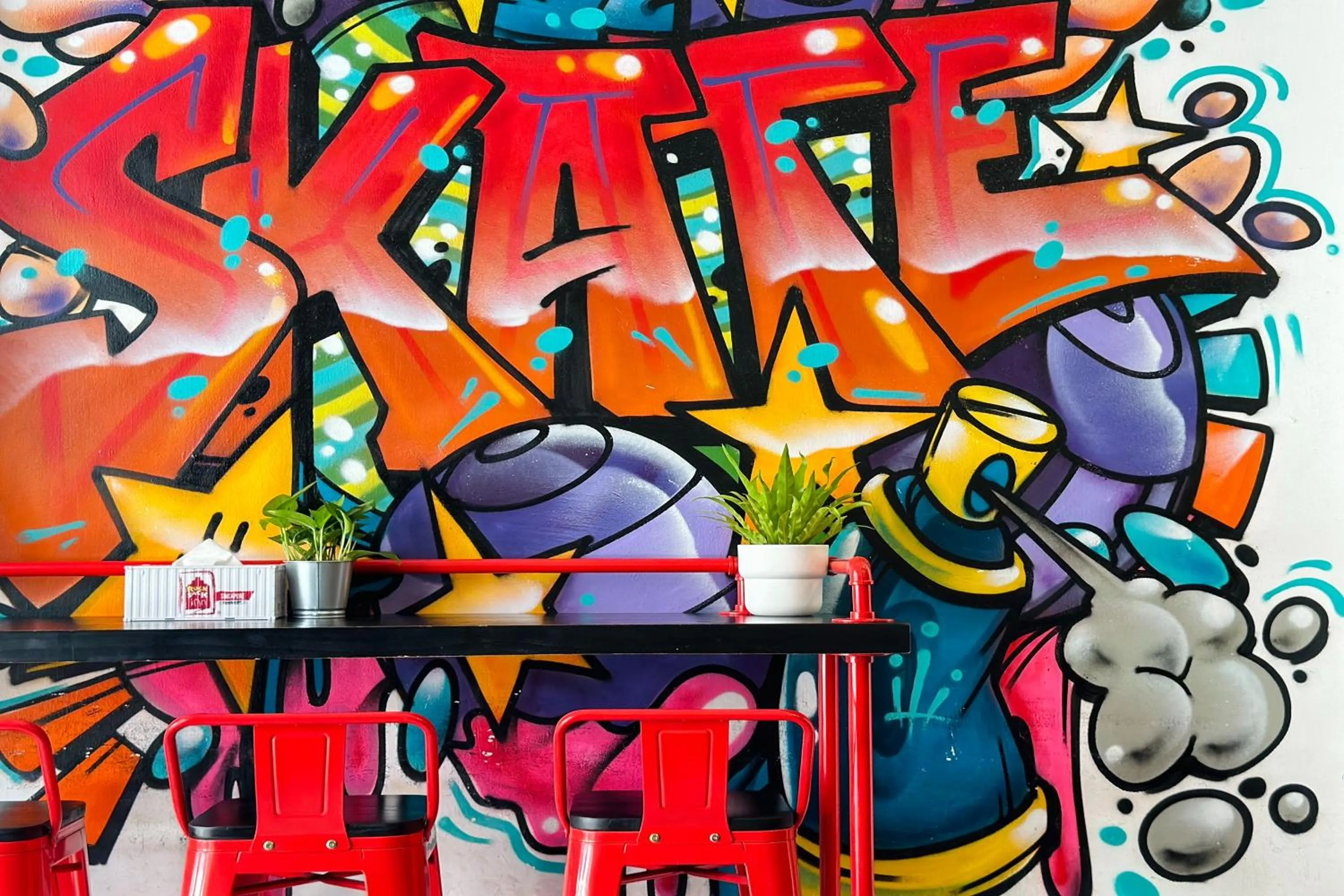 Decorative detail in Rucksack Inn Temple Street