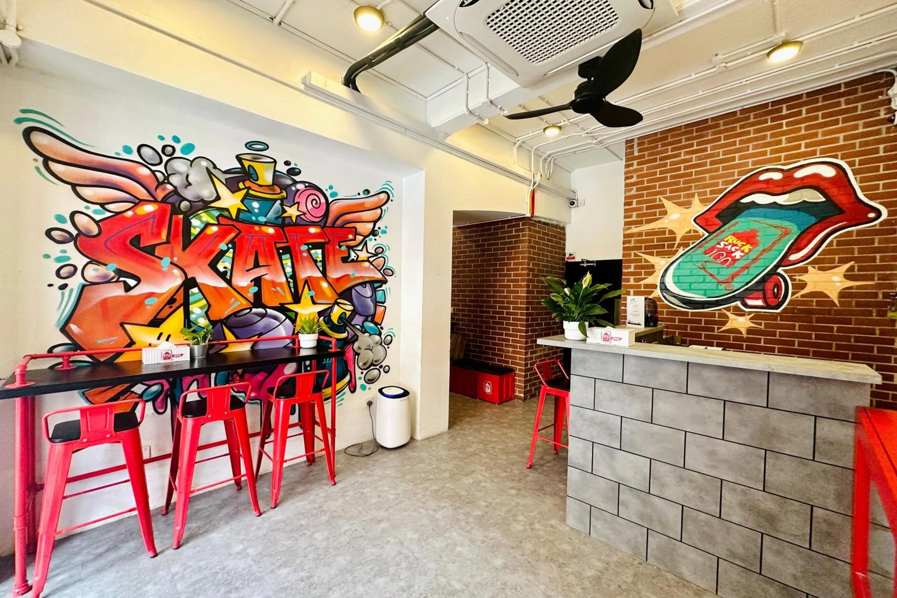 Lobby or reception in Rucksack Inn Temple Street