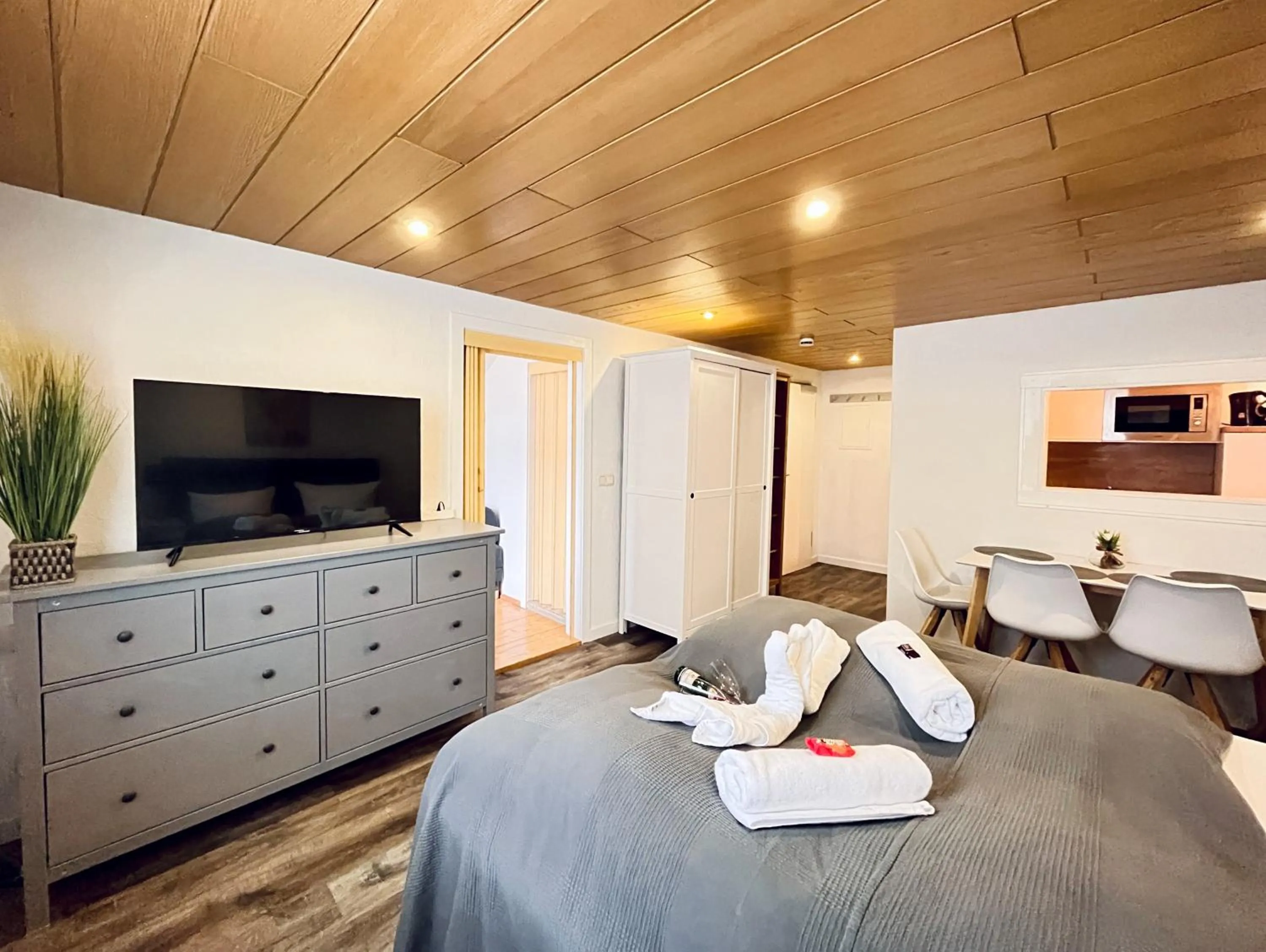 TV and multimedia, Bed in Chalet & Apart Fichtelberger Blick