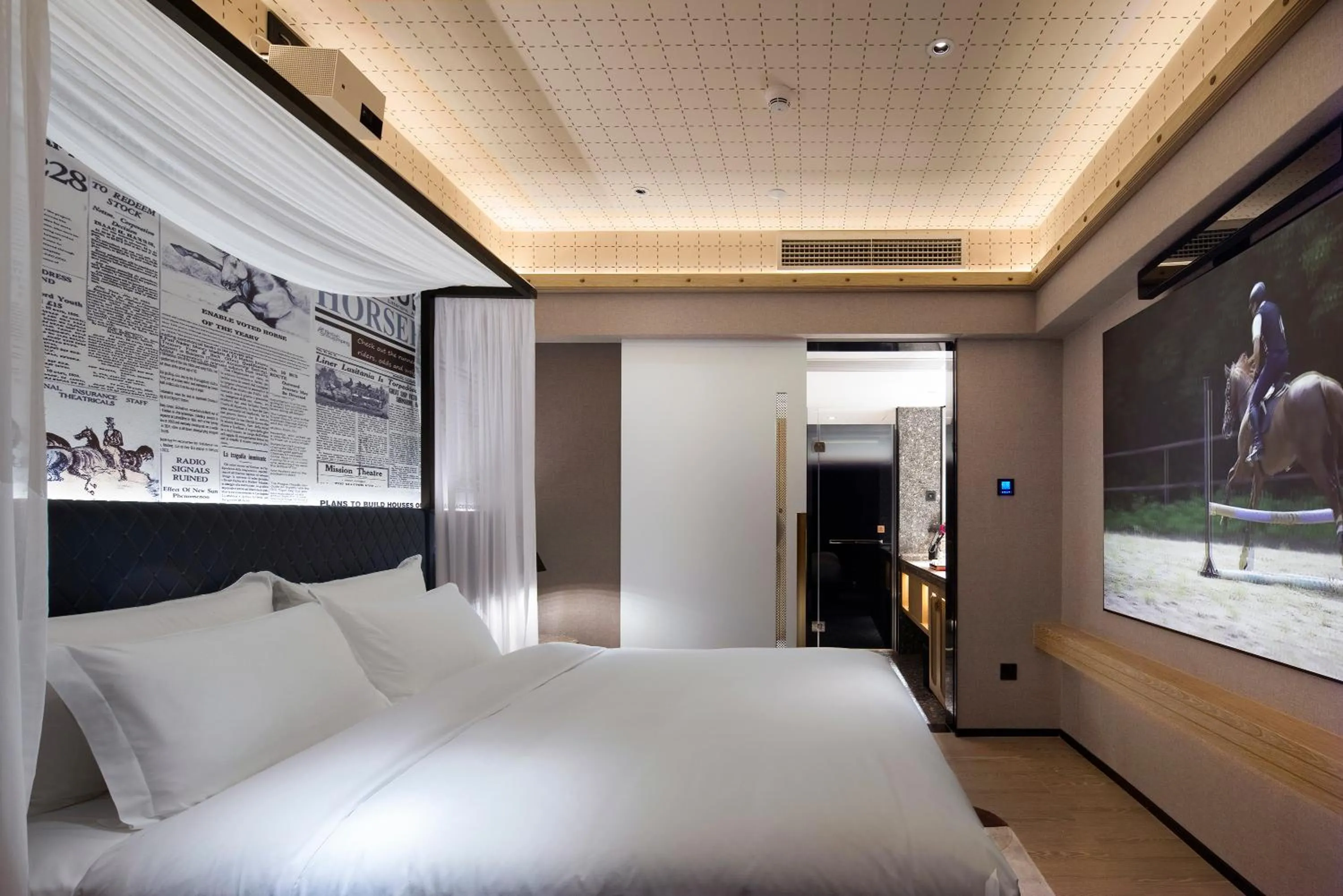 Decorative detail, Bed in Paco Hotel Canton Tower Pazhou