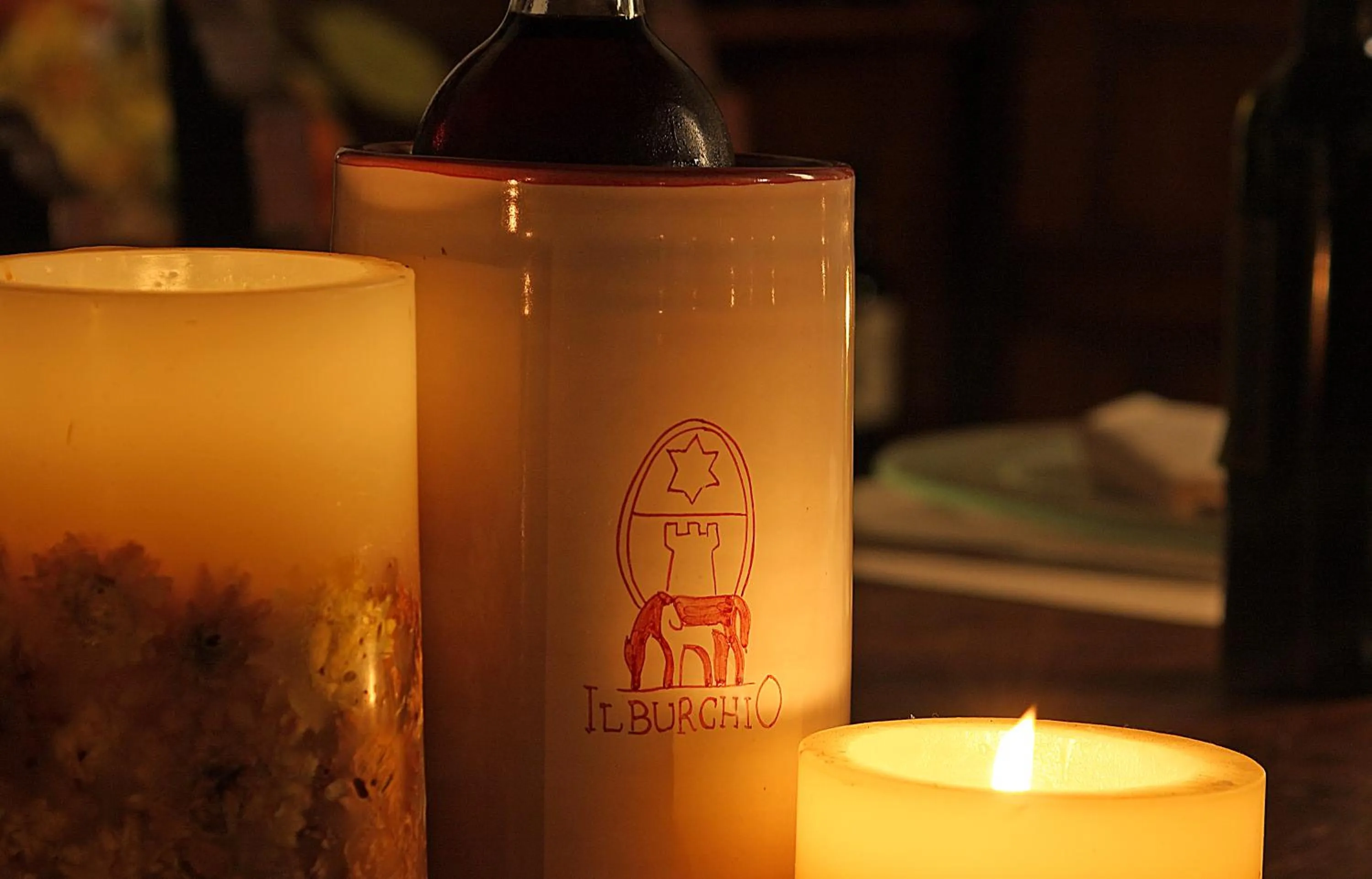 Decorative detail in Tenuta Il Burchio