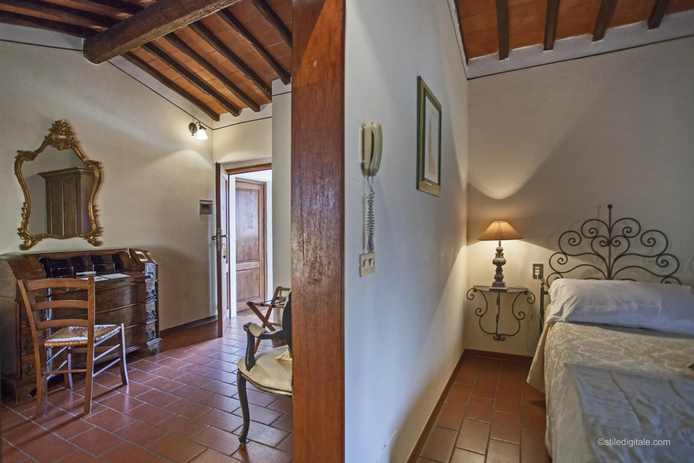 Seating area, Bed in Tenuta Il Burchio