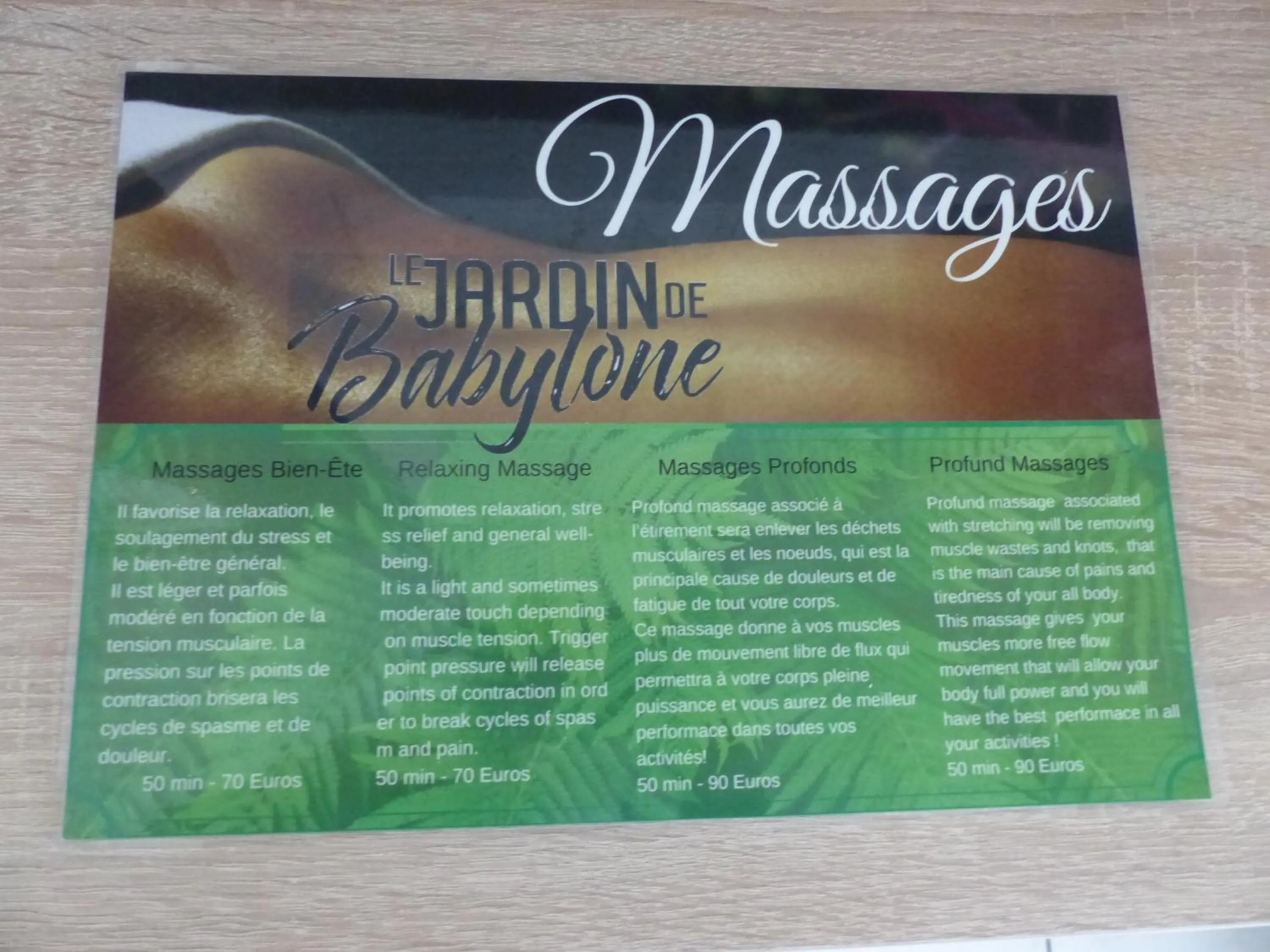 Massage in Le Jardin de Babylone Résidence Festive & Naturiste "réservé aux couples uniquement"
