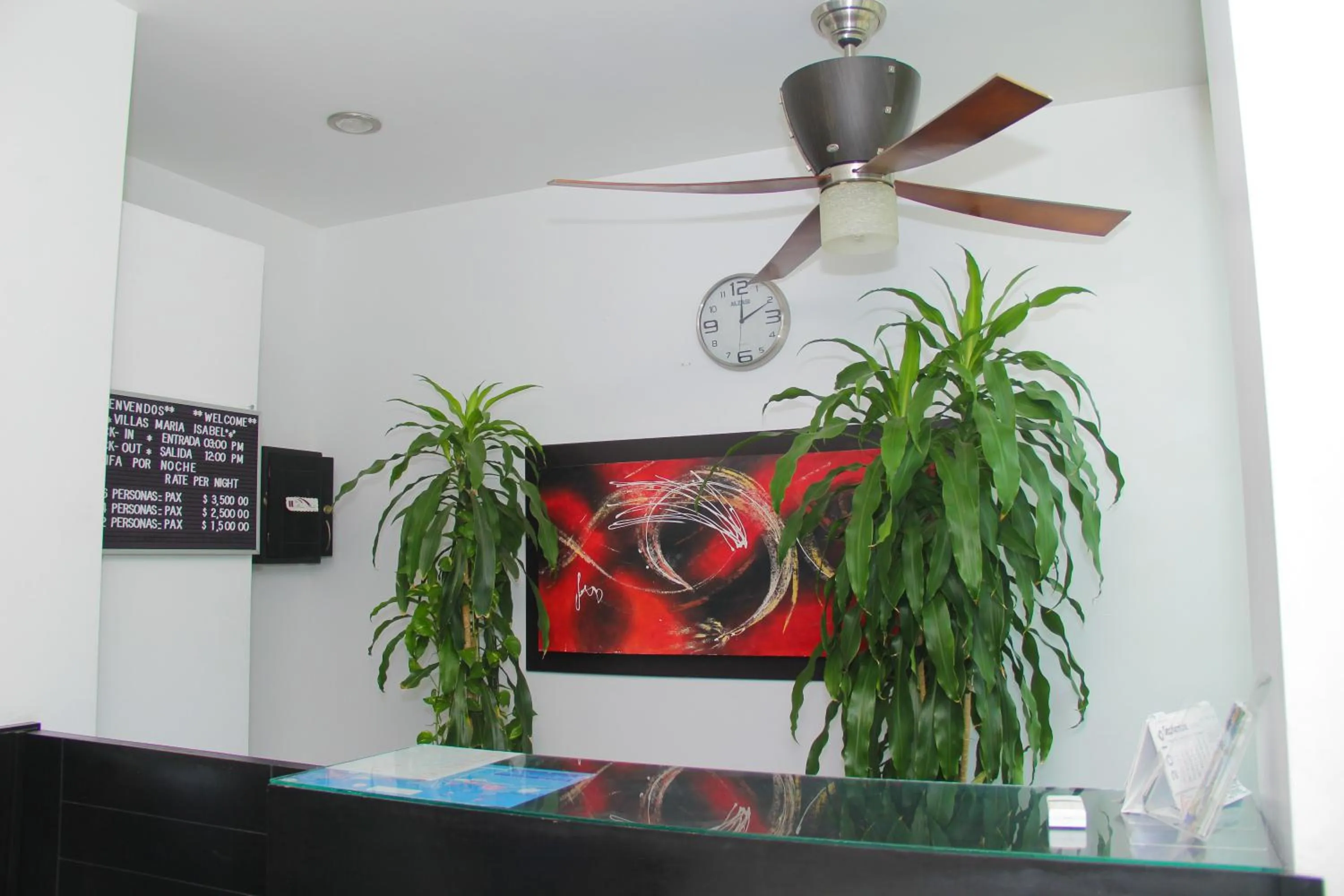 Lobby or reception in Villas Maria Isabel