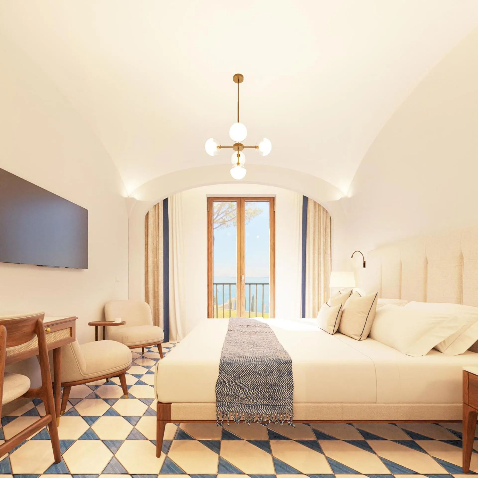 View (from property/room), Bed in San Montano Resort & Spa