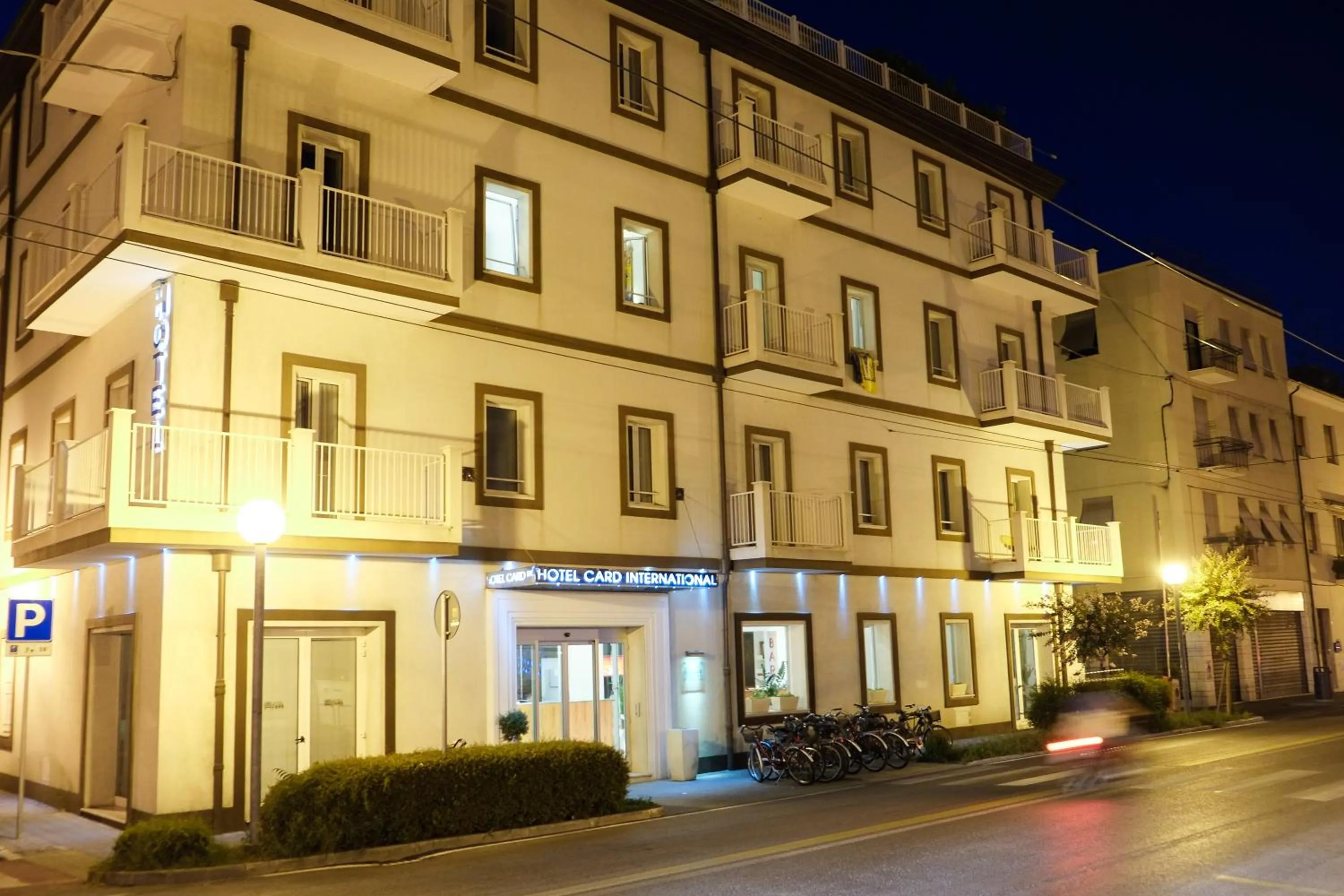 Facade/entrance in Card International Hotel