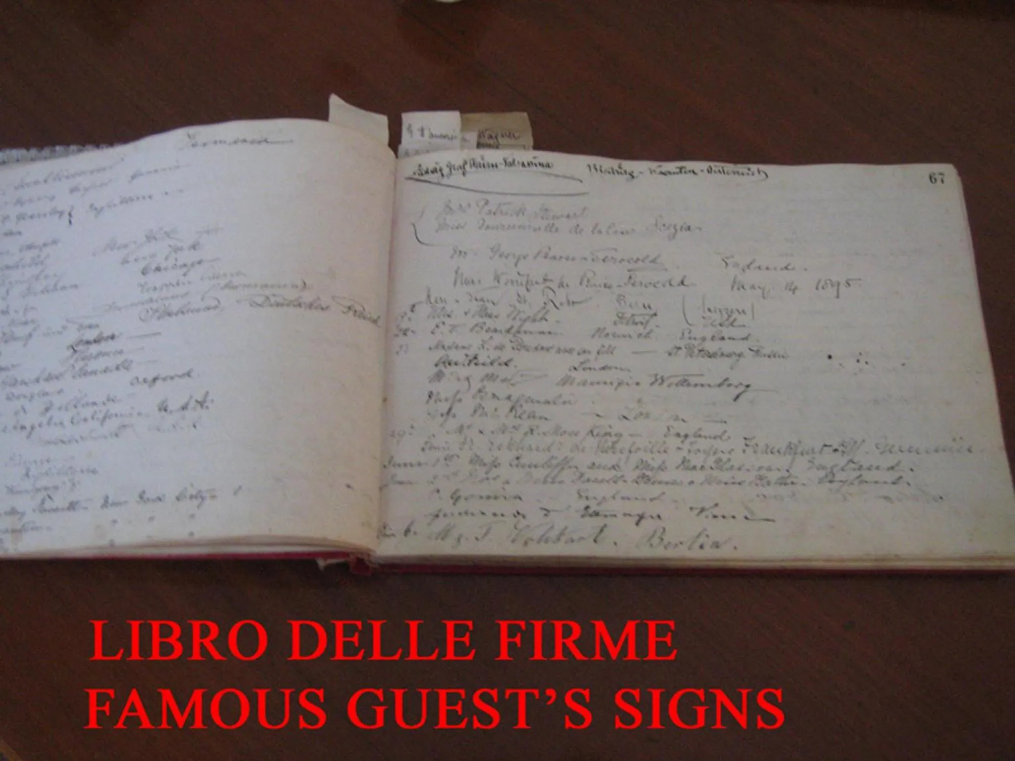 Text overlay in Hotel Europa