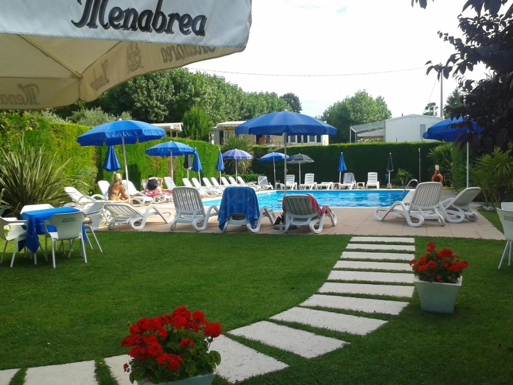 Pool view in Hotel Fornaci