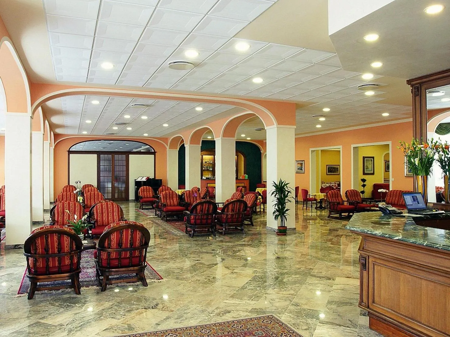Lobby or reception in Hotel Columbia Terme