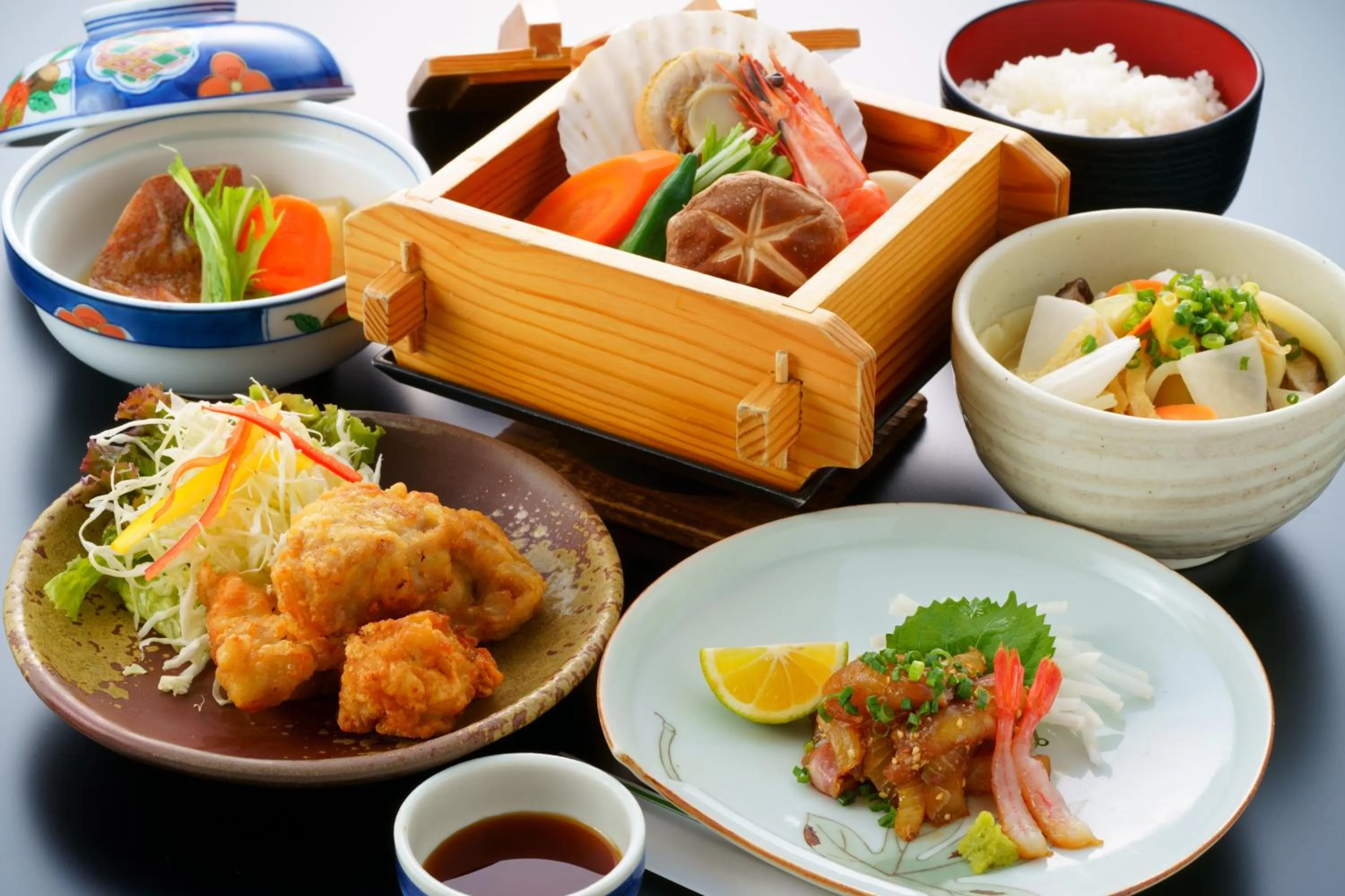 Food in Beppu Station Hotel