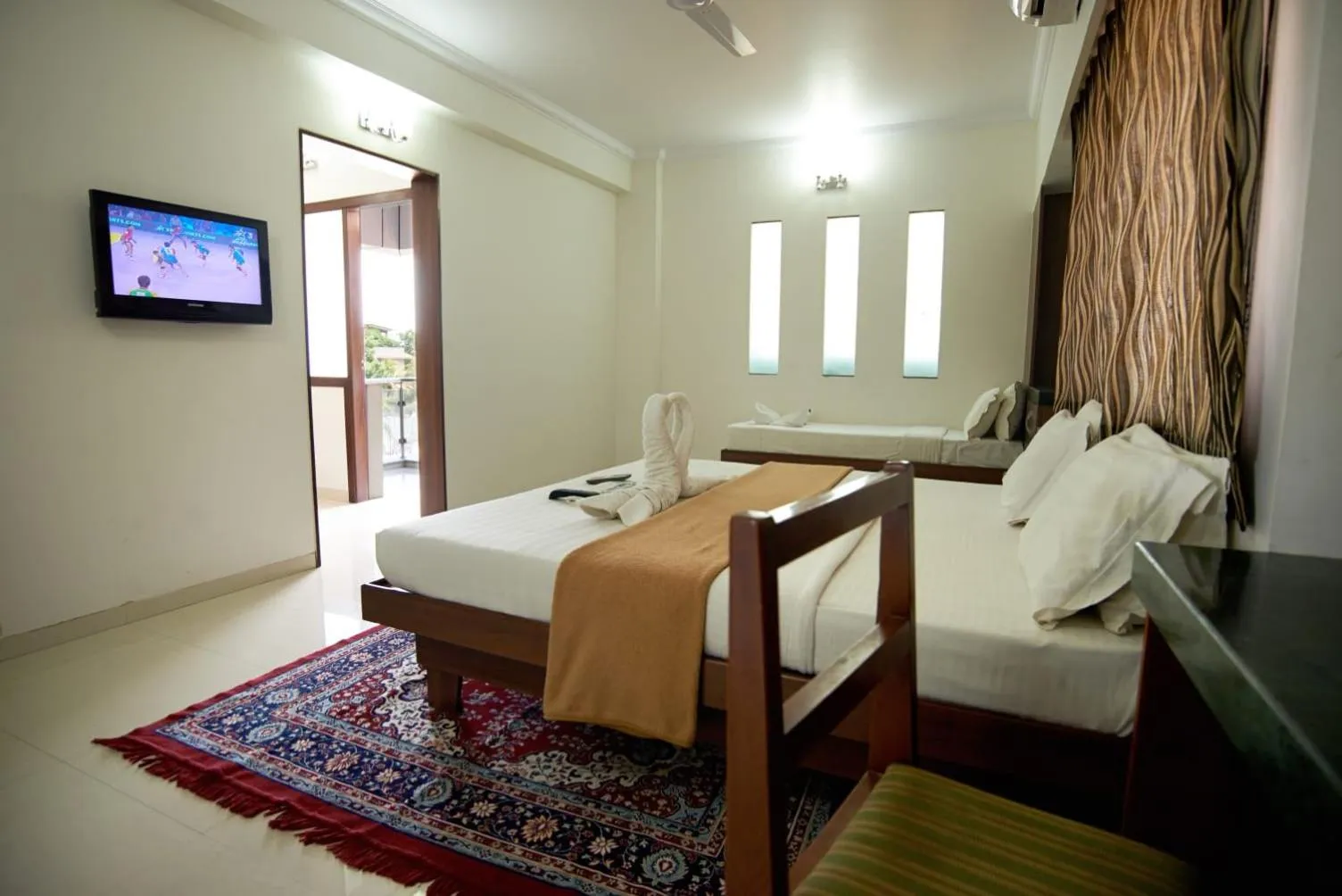 Photo of the whole room, Bed in Hotel Sai Sangam