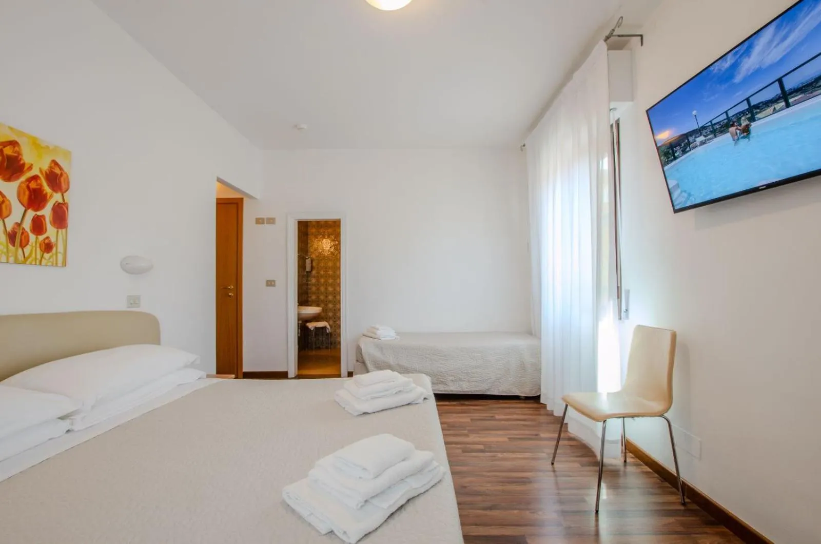 Bed in Hotel Del Buono Wellness & Medical Spa