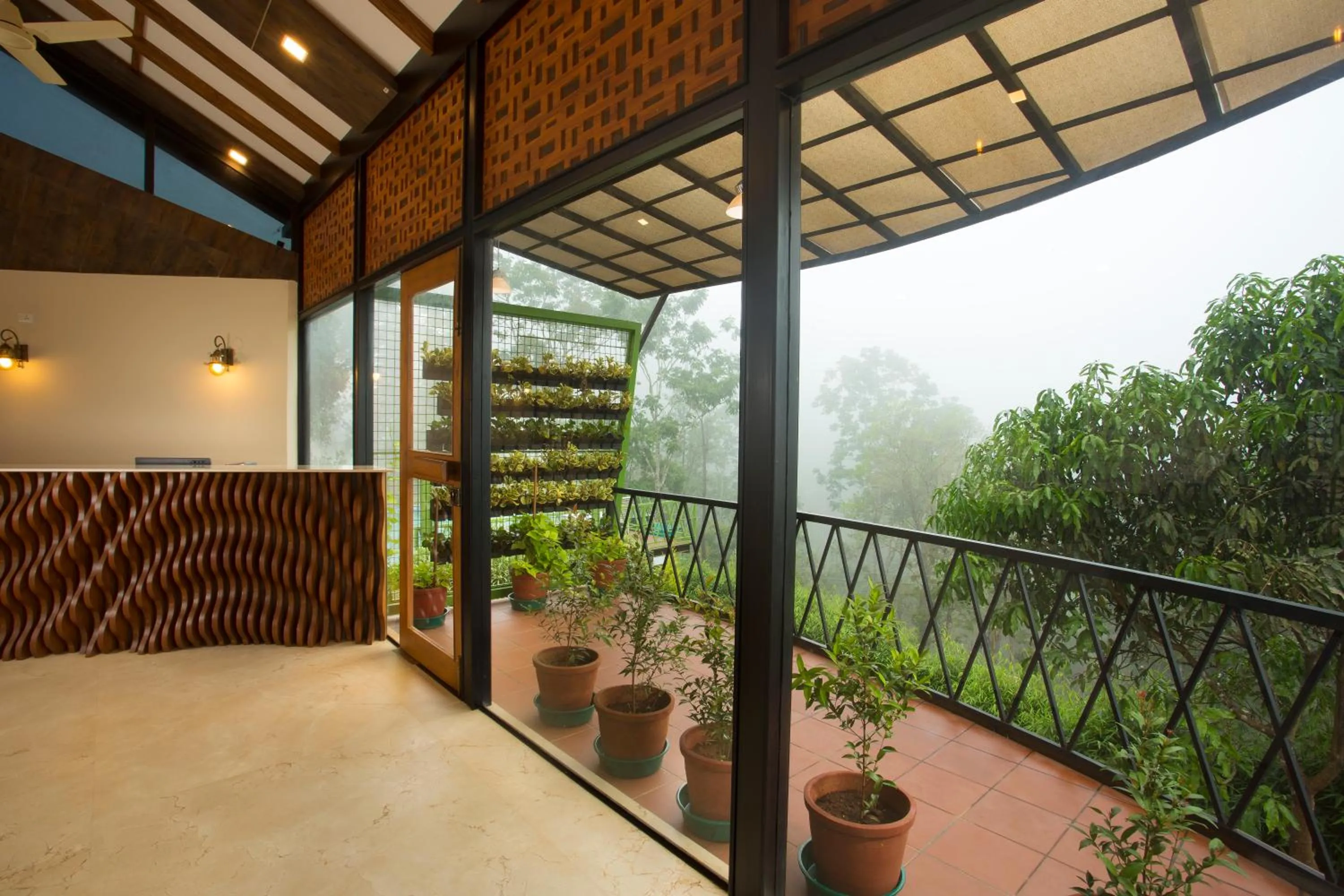 Patio in Amrezy Resort and Spa by Stride, Wayanad