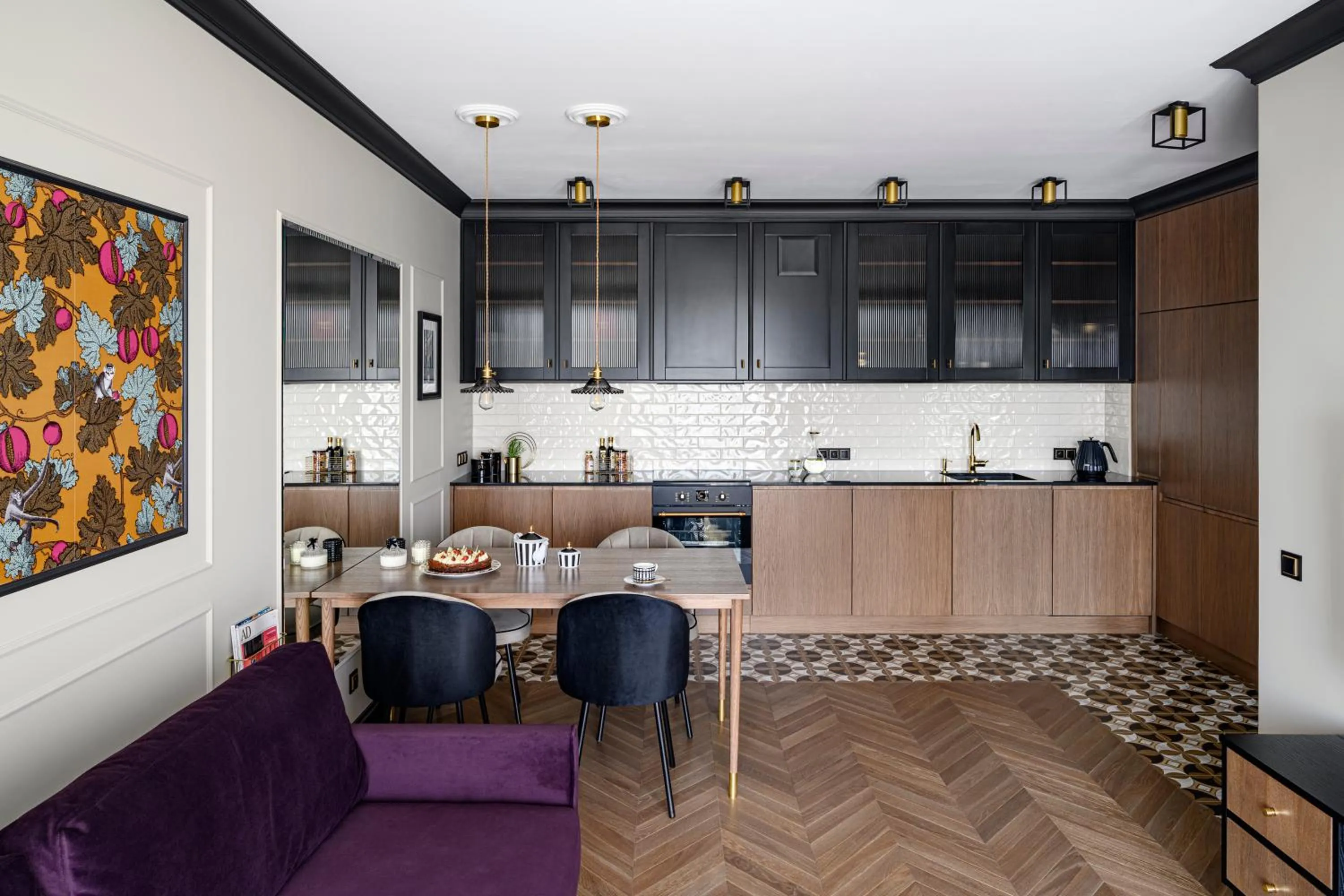 Kitchen or kitchenette in Tarasy Bałtyku Seaside, Sauna, Gym & Free Parking by Downtown Apartments