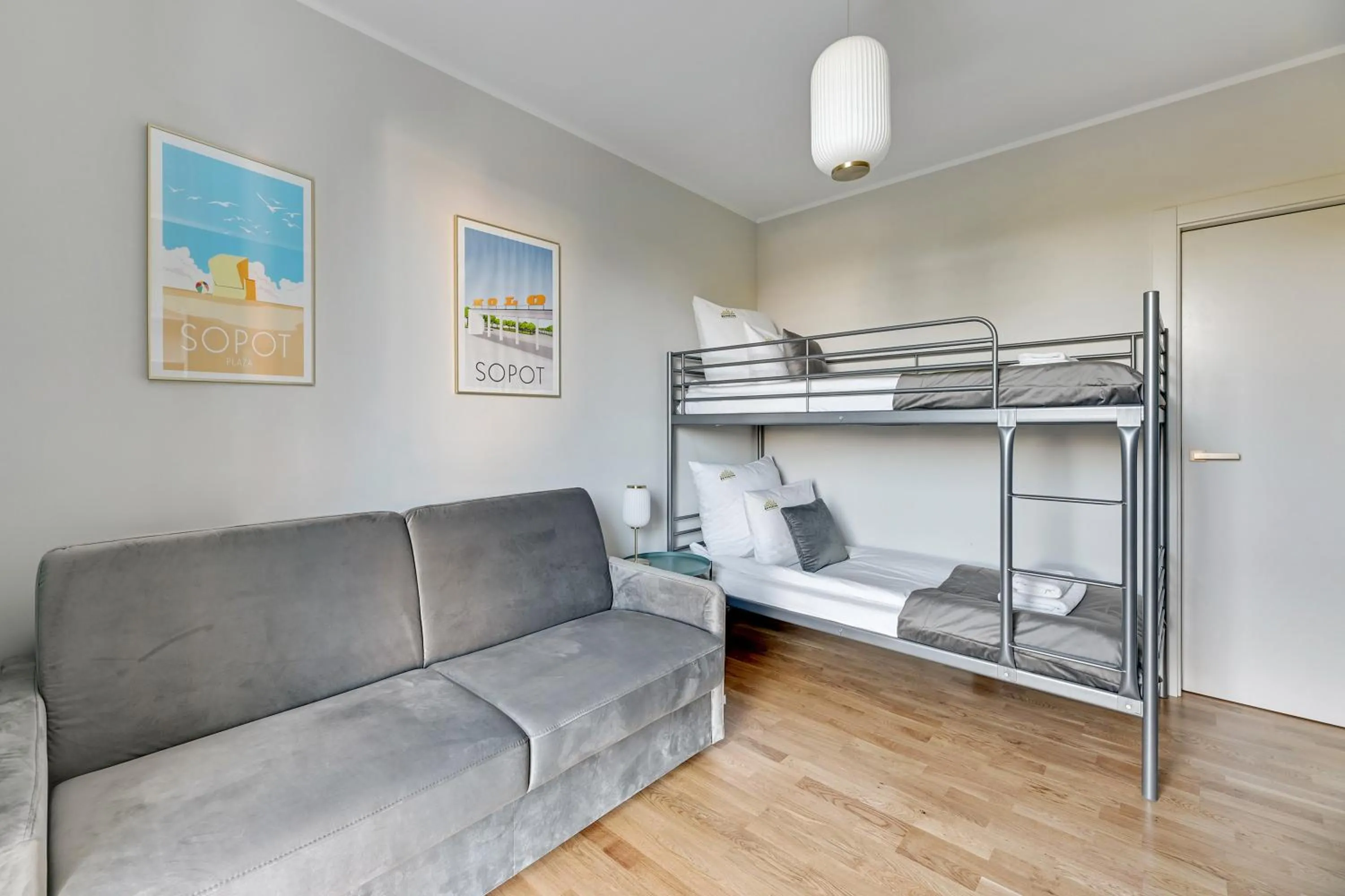 Bedroom, Bed in Tarasy Bałtyku Seaside, Sauna, Gym & Free Parking by Downtown Apartments