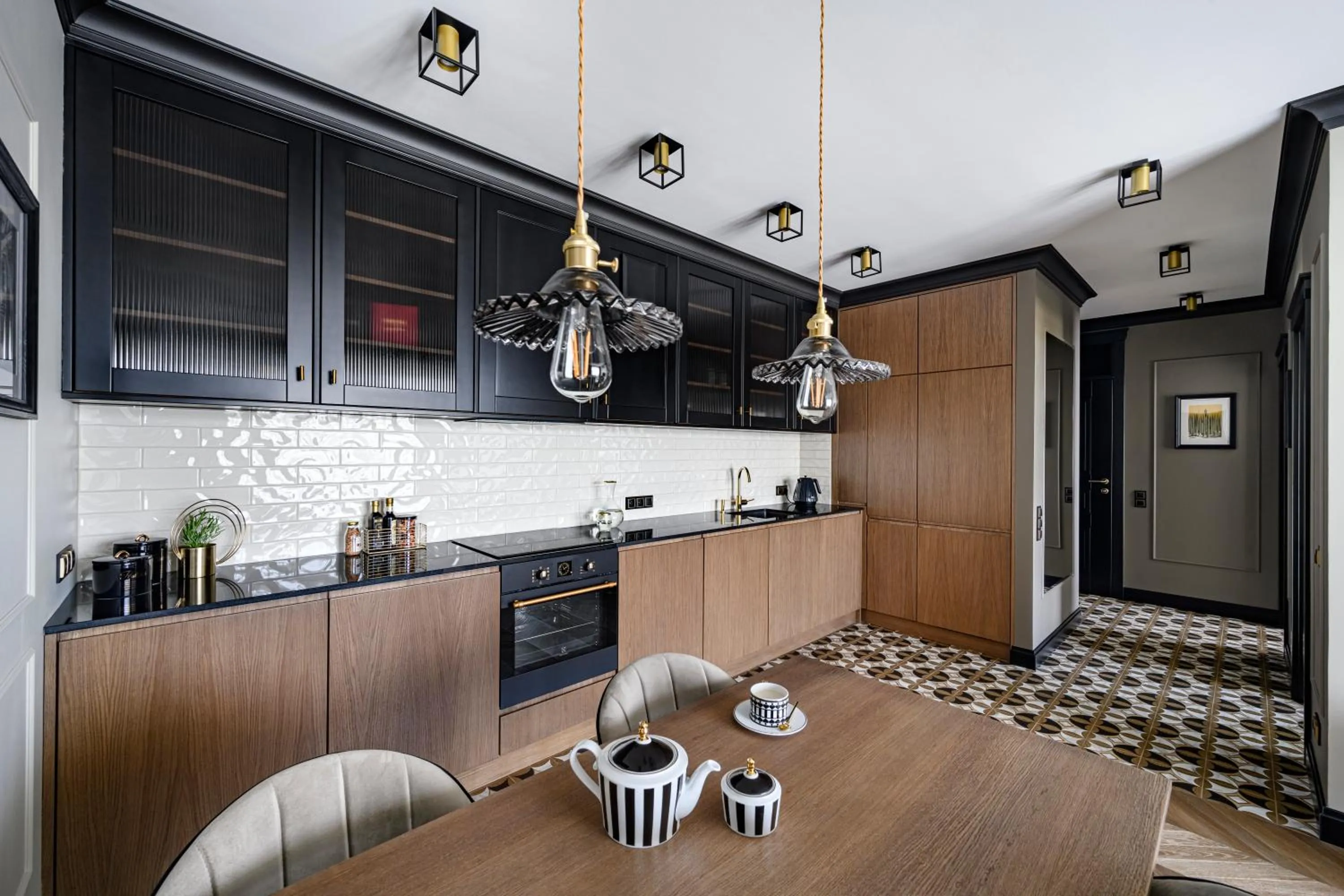 Kitchen or kitchenette in Tarasy Bałtyku Seaside, Sauna, Gym & Free Parking by Downtown Apartments