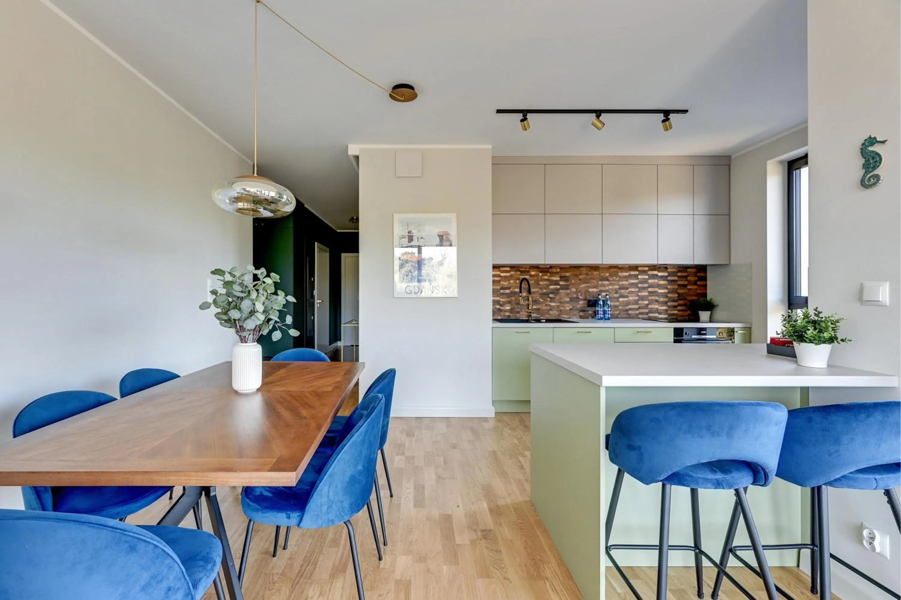 Kitchen or kitchenette in Tarasy Bałtyku Seaside, Sauna, Gym & Free Parking by Downtown Apartments