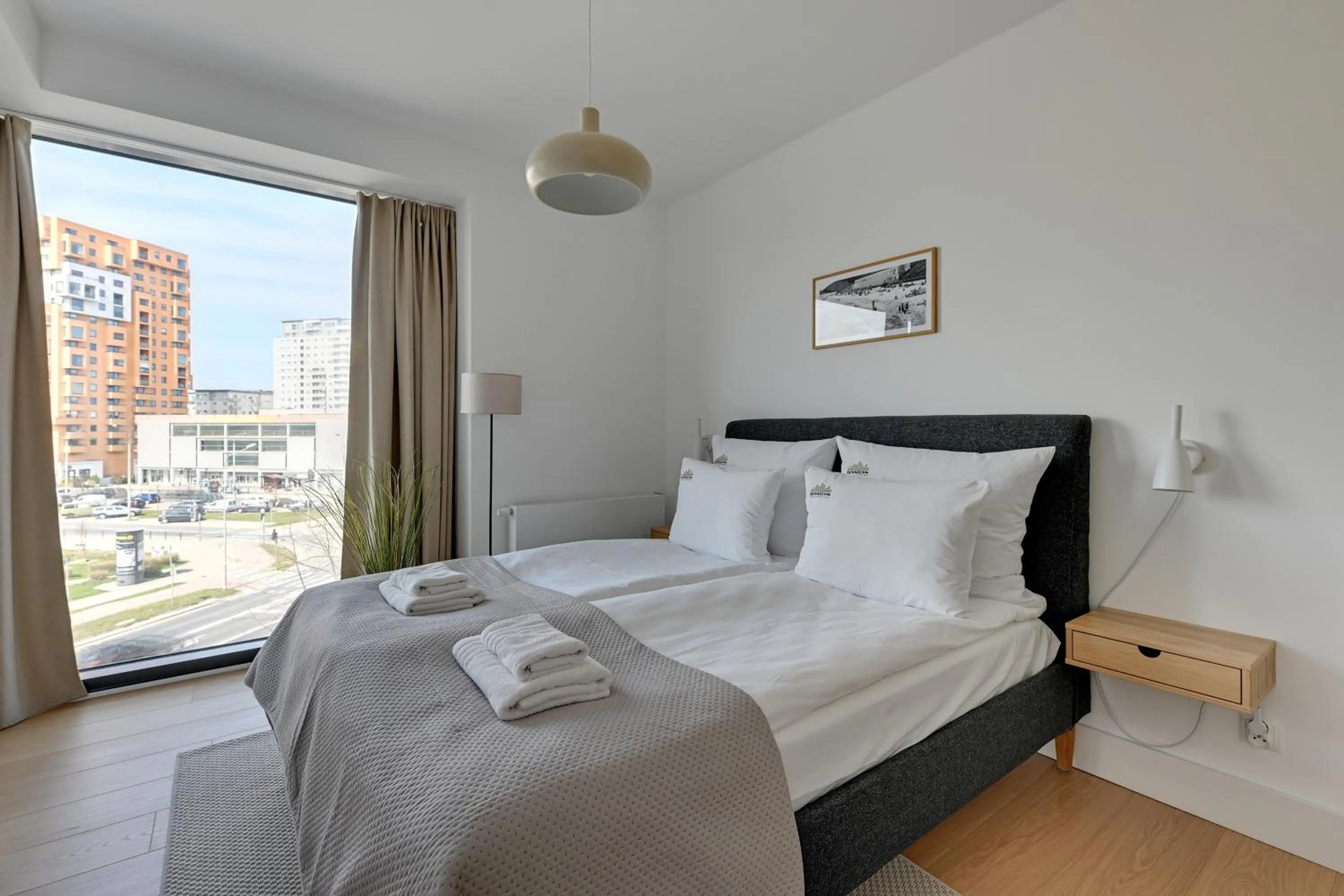Bed in Tarasy Bałtyku Seaside, Sauna, Gym & Free Parking by Downtown Apartments