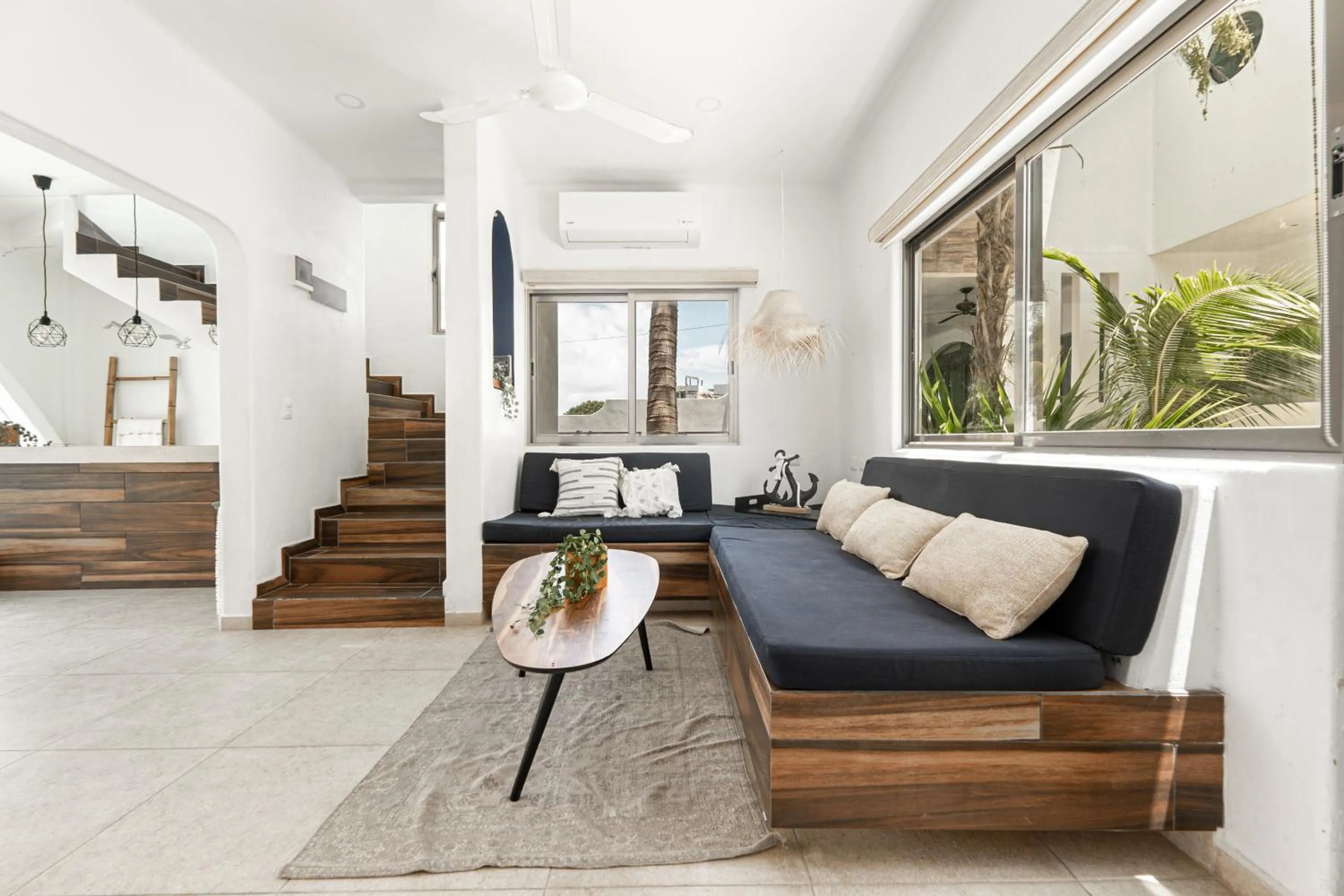 Living room in Villas Amanecer by Andiani Travel