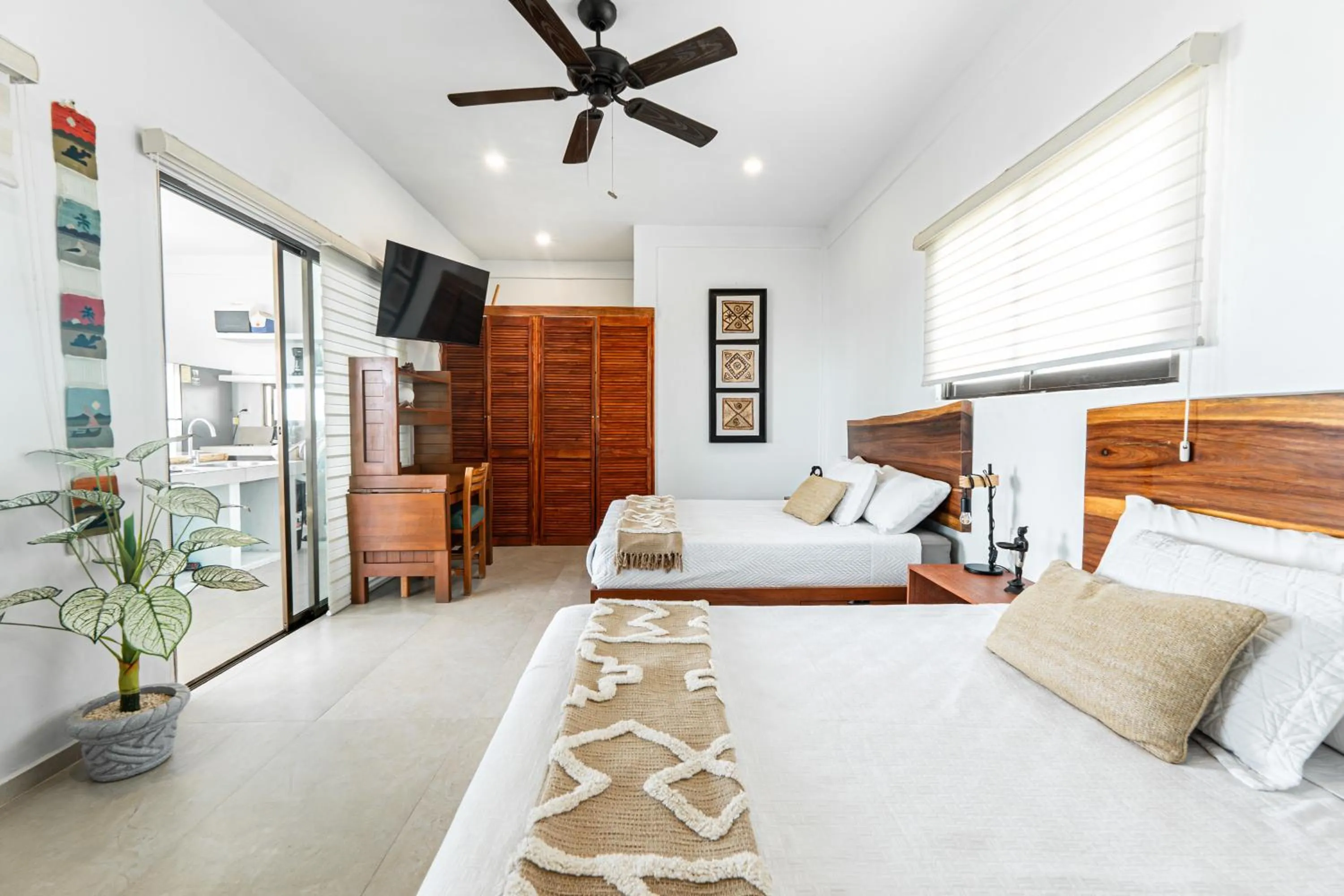 Bed in Villas Amanecer by Andiani Travel