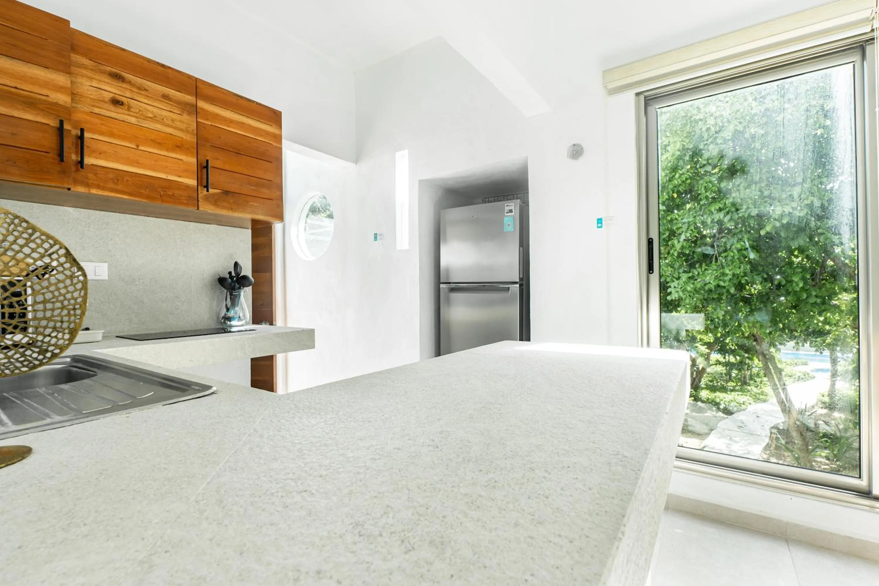 Kitchen or kitchenette in Villas Amanecer by Andiani Travel