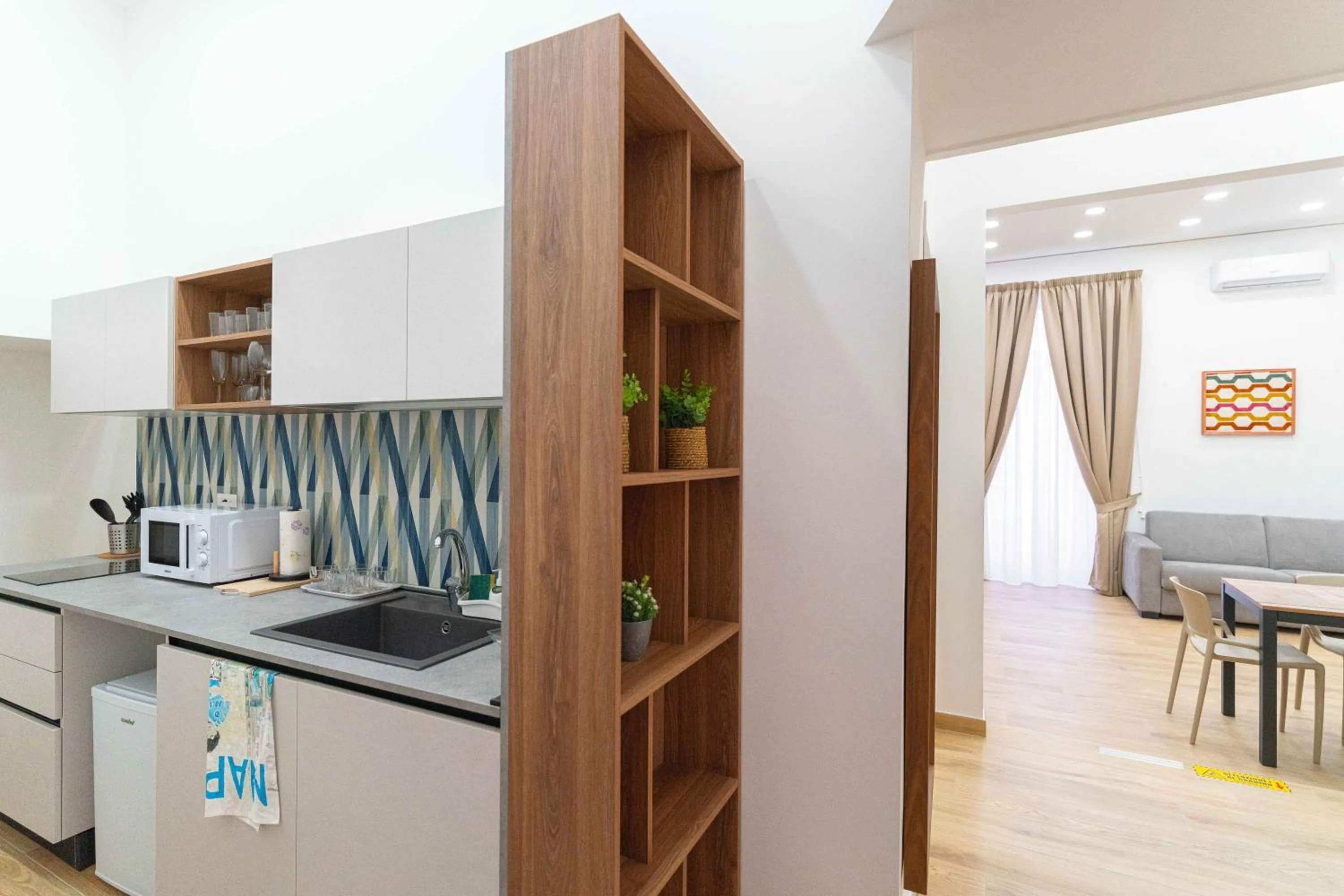 Kitchen or kitchenette in Toto e Peppino Luxury Rooms