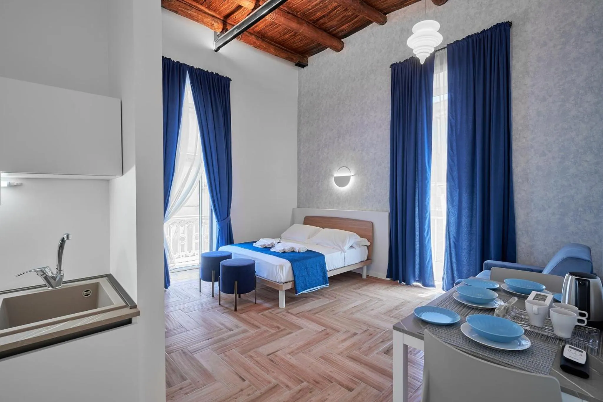 Bed in Toto e Peppino Luxury Rooms