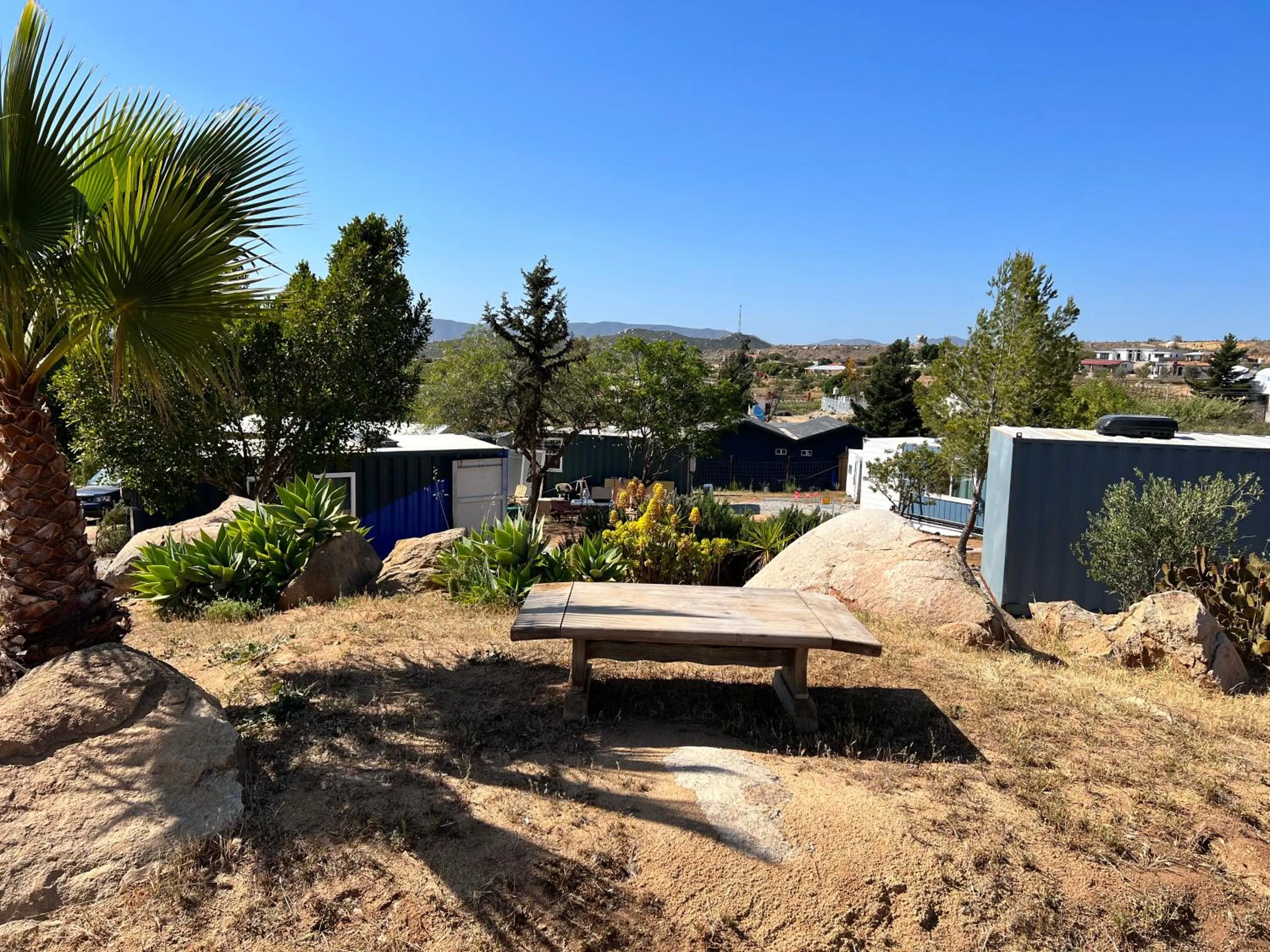Patio in Ecovino Valle de Guadalupe