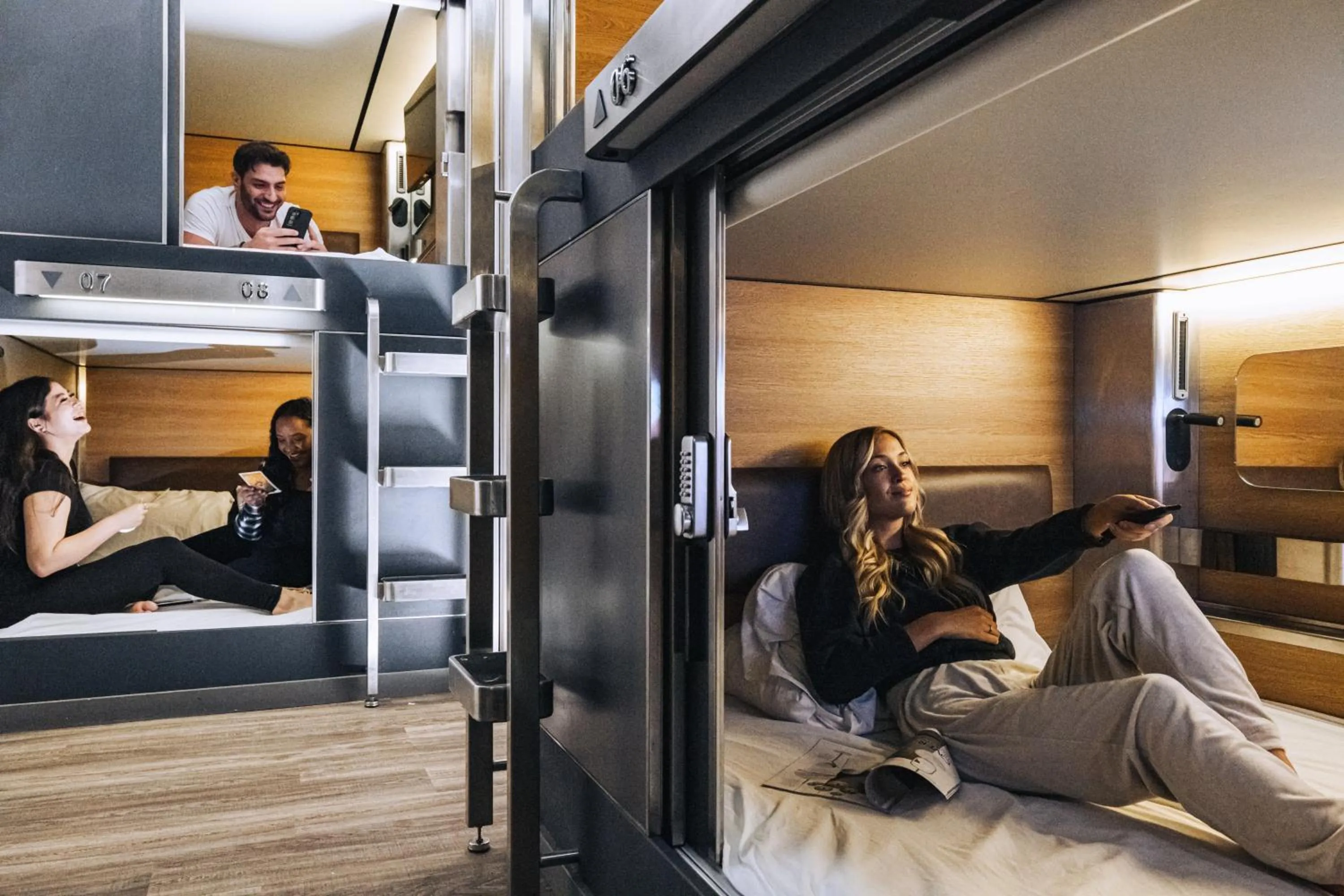 Bedroom, Bed in Pod Hotel