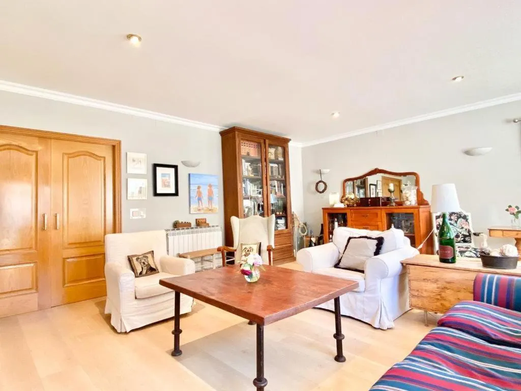 Living room in Cozy holiday home with pool in St Pere Pescador