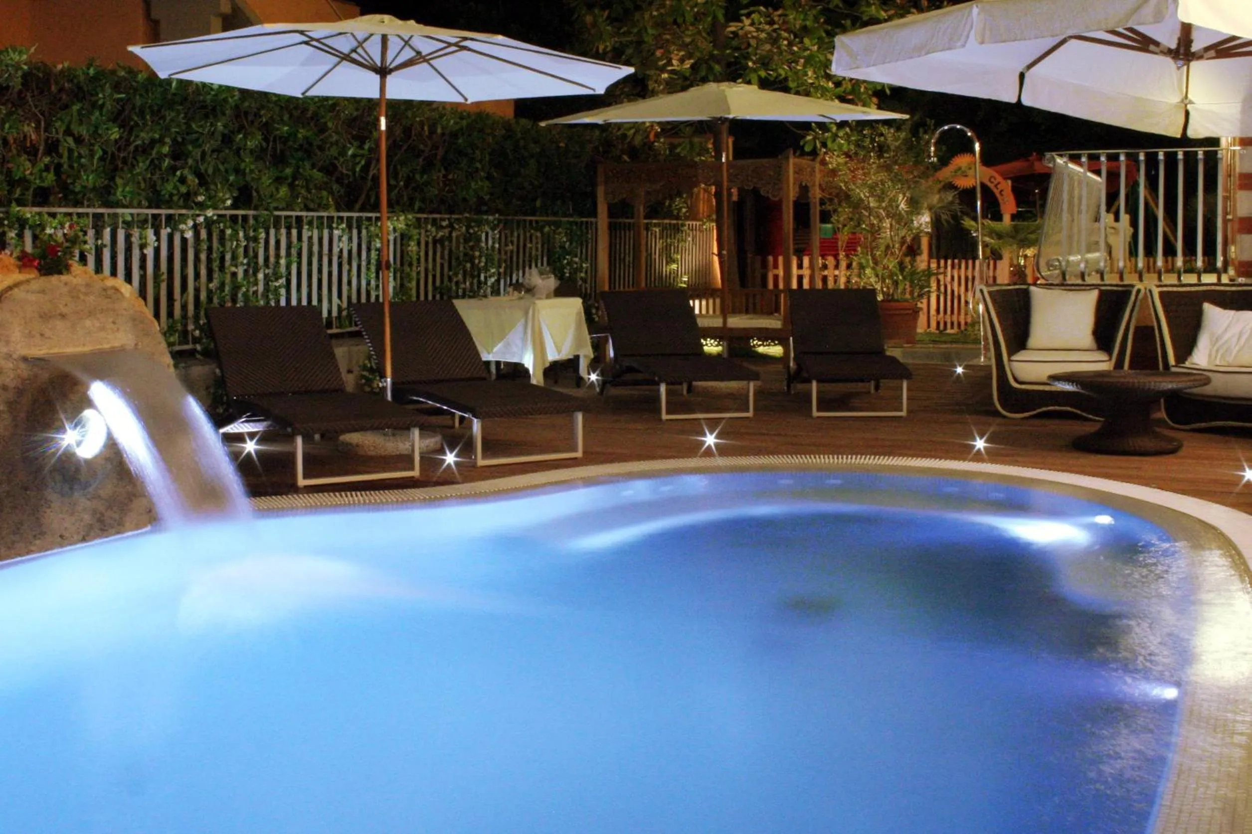 Pool view in Hotel La Pigna