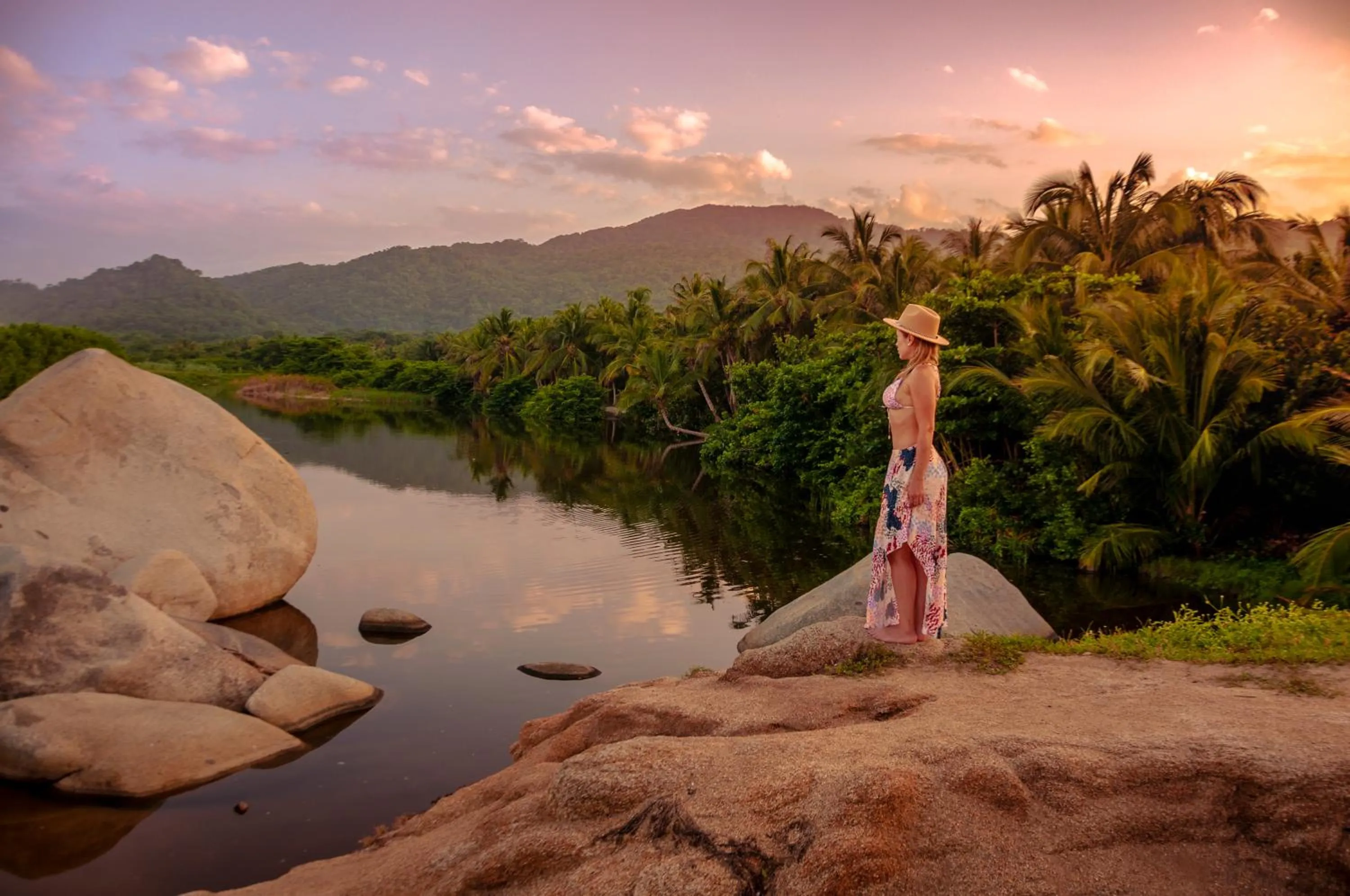 Natural landscape in Cabañas Tequendama - Parque Tayrona