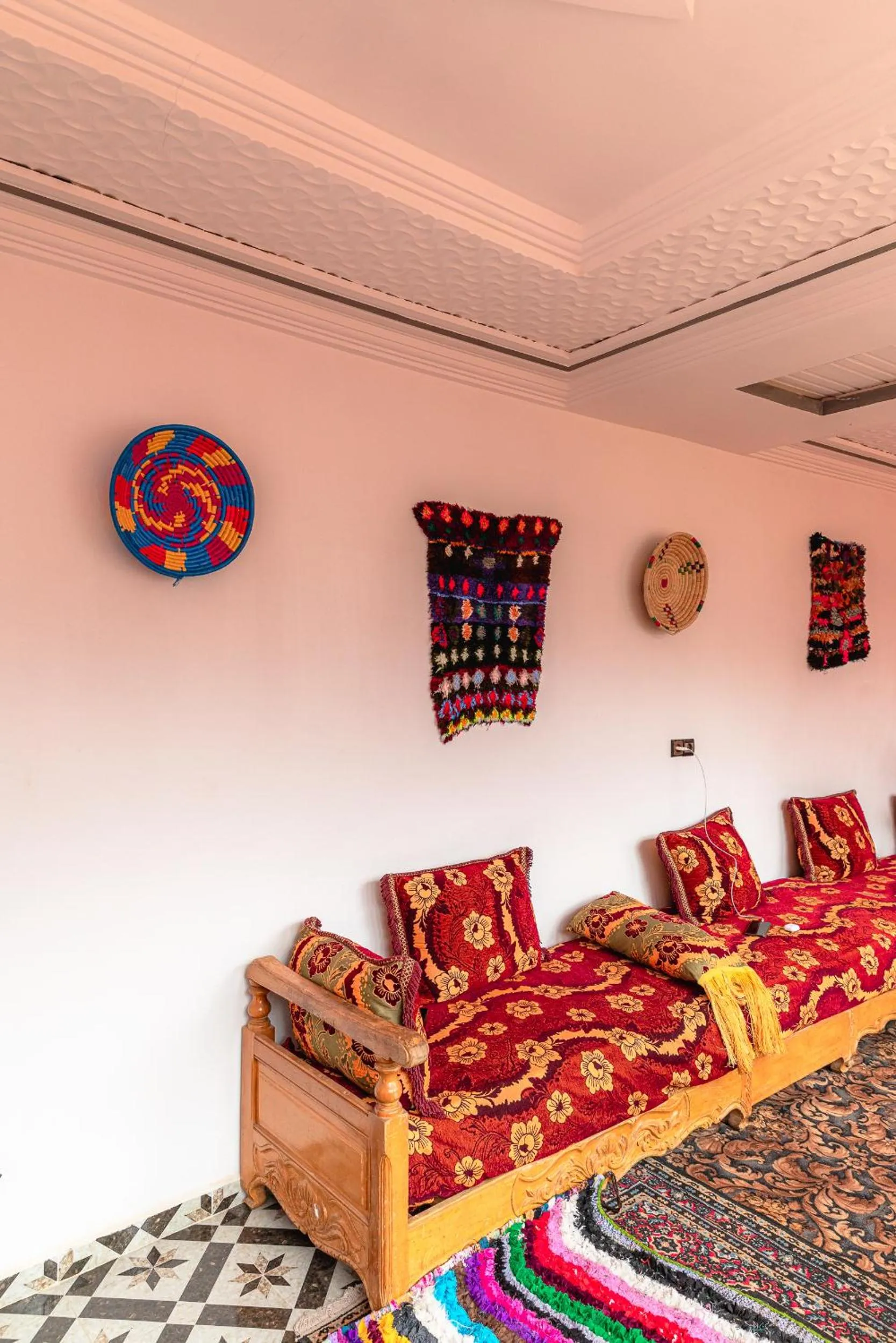 Bed in Amazigh Family Riad