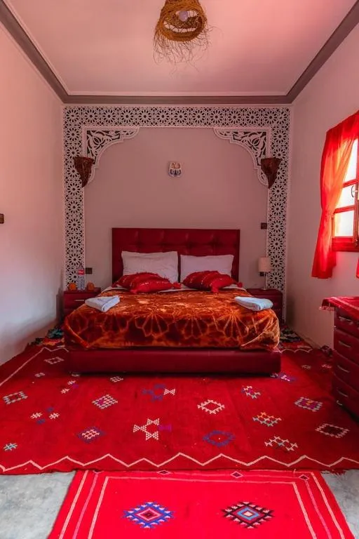 Bed in Amazigh Family Riad