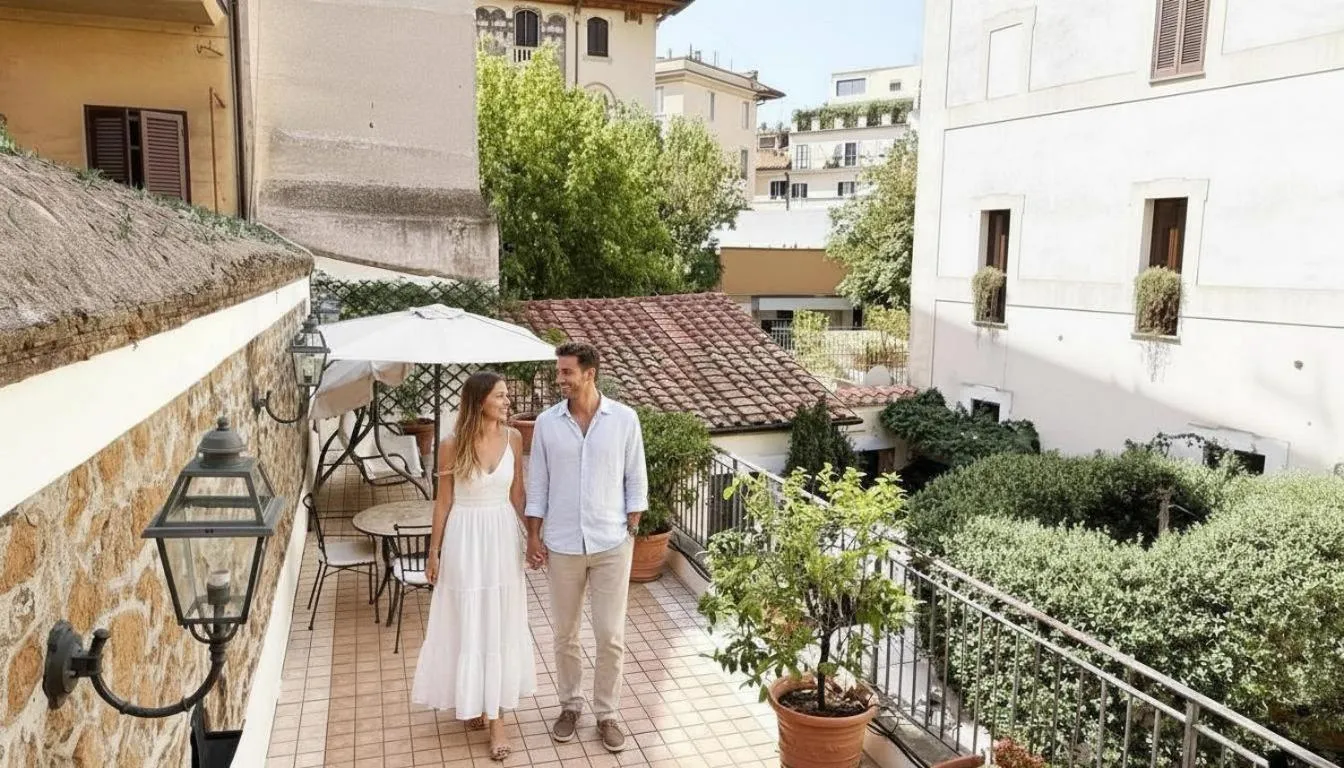 Balcony/Terrace in Le Clarisse Trastevere