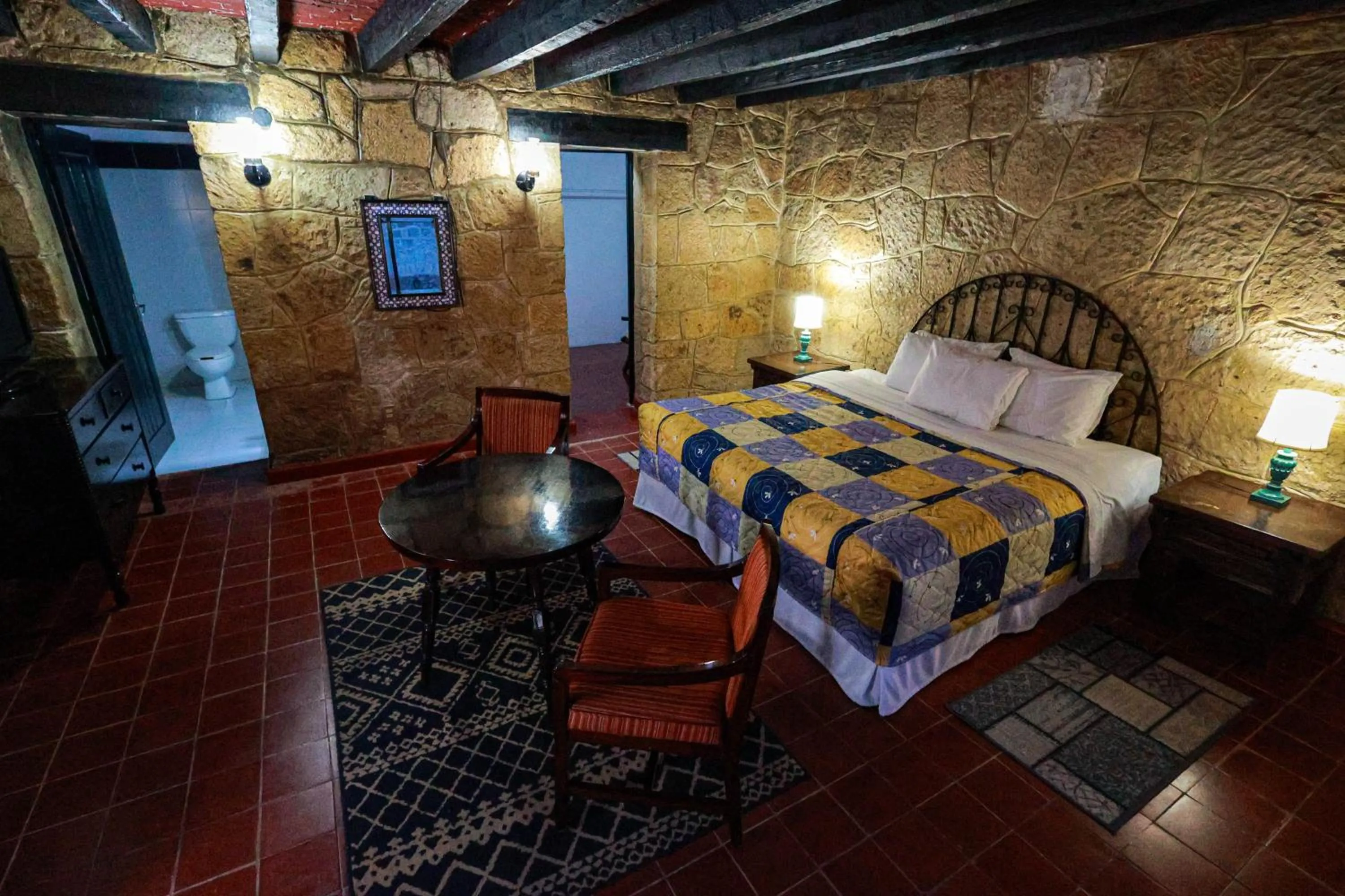 Bed in Hotel Hacienda San Miguel Regla